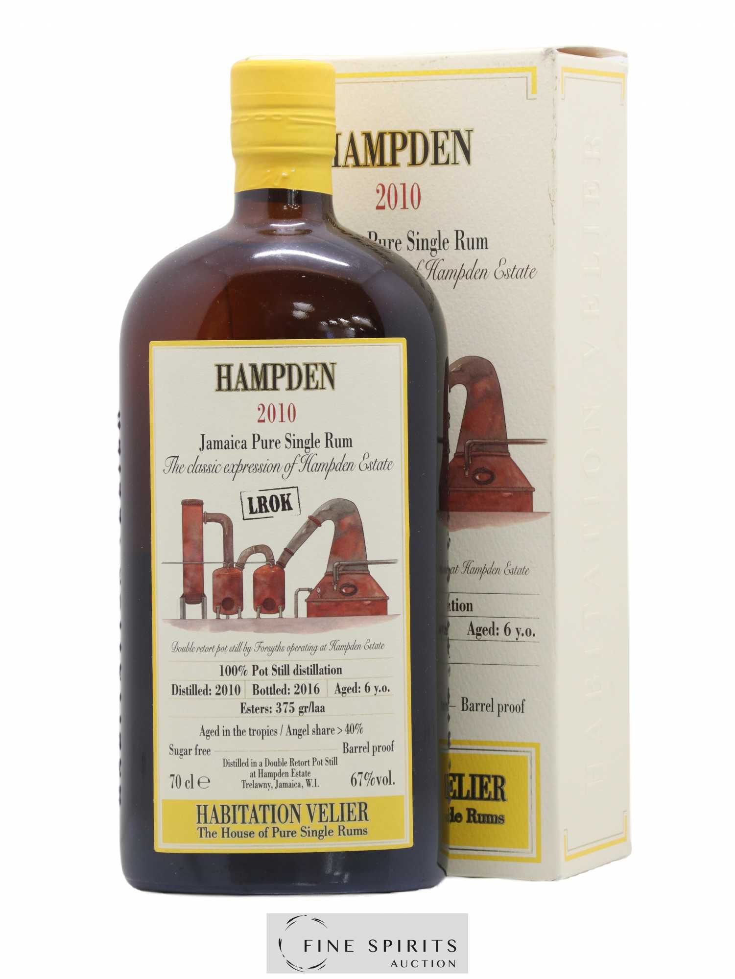 Hampden 6 years 2010 Velier LROK Pot Still Distillation - bottled 2016 Habitation Velier - Lot de 1 bouteille - 0