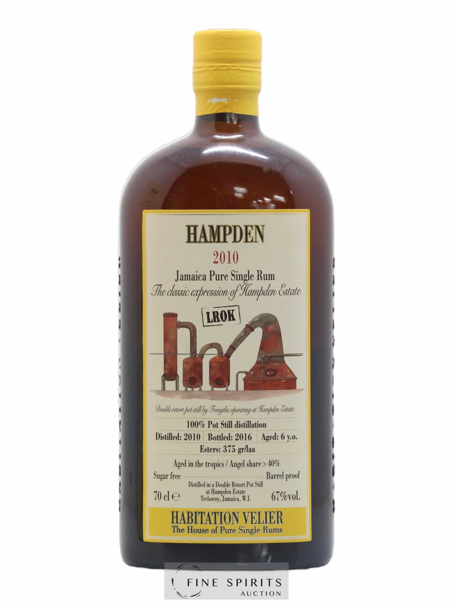 Hampden 6 years 2010 Velier LROK Pot Still Distillation - bottled 2016 Habitation Velier - Posten von 1 Flasche - 1