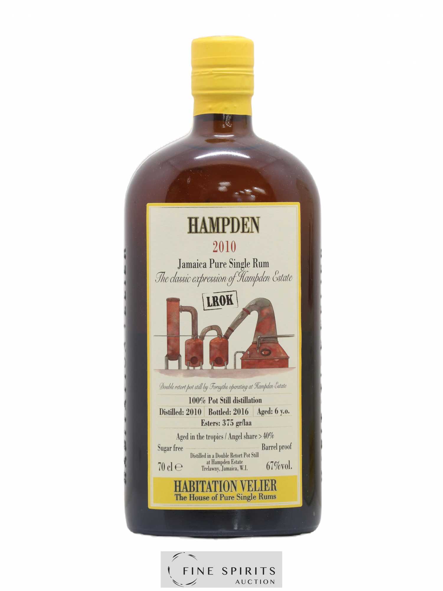 Hampden 6 years 2010 Velier LROK Pot Still Distillation - bottled 2016 Habitation Velier - Lot de 1 bouteille - 1