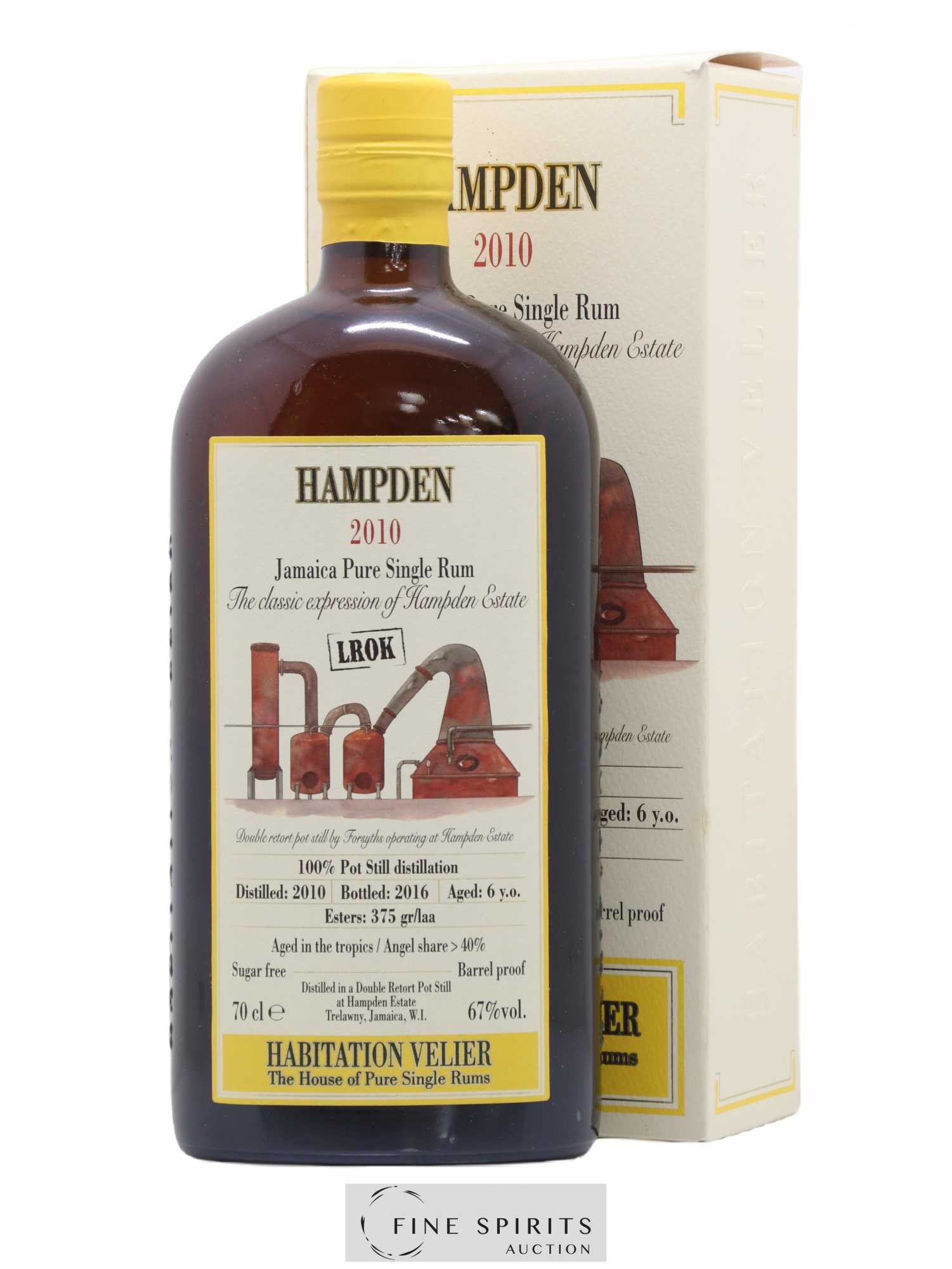 Hampden 6 years 2010 Velier LROK Pot Still Distillation - bottled 2016 Habitation Velier - Lot de 1 bouteille - 0