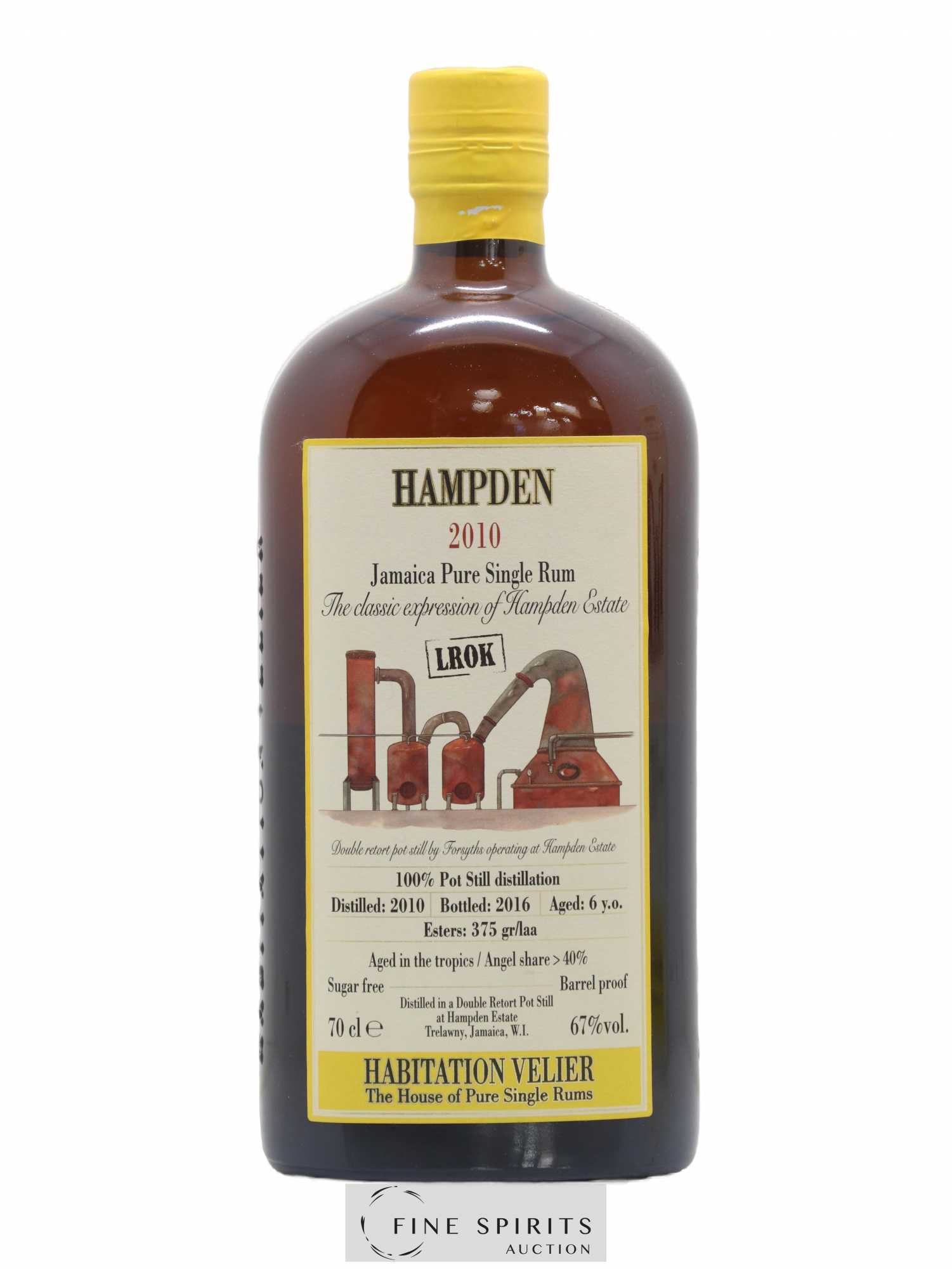Hampden 6 years 2010 Velier LROK Pot Still Distillation - bottled 2016 Habitation Velier - Lot de 1 bouteille - 1