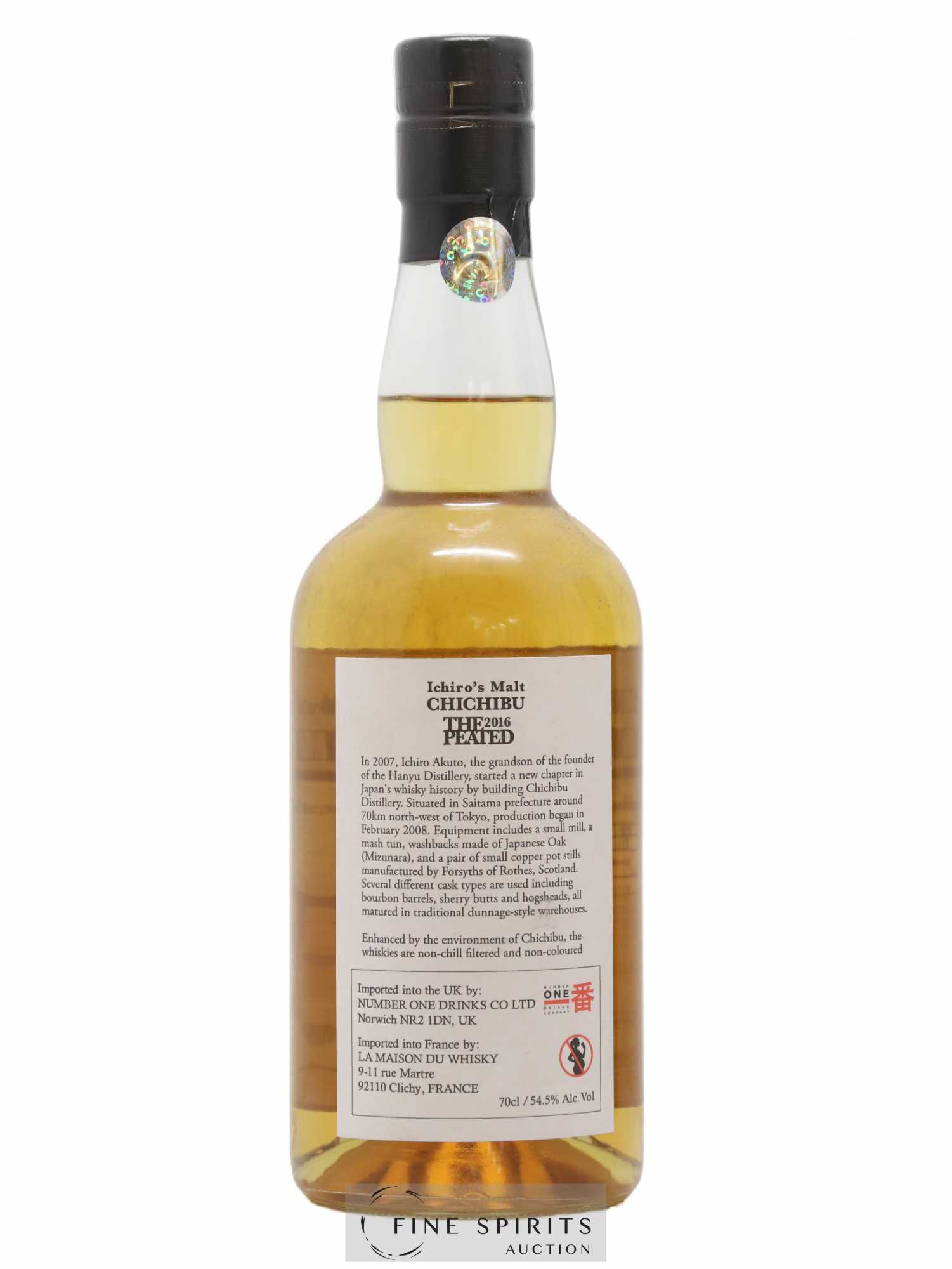 Chichibu 2012 Of. The Peated One of 6350 - bottled 2016 Ichiro's Malt - Lot de 1 bouteille - 2