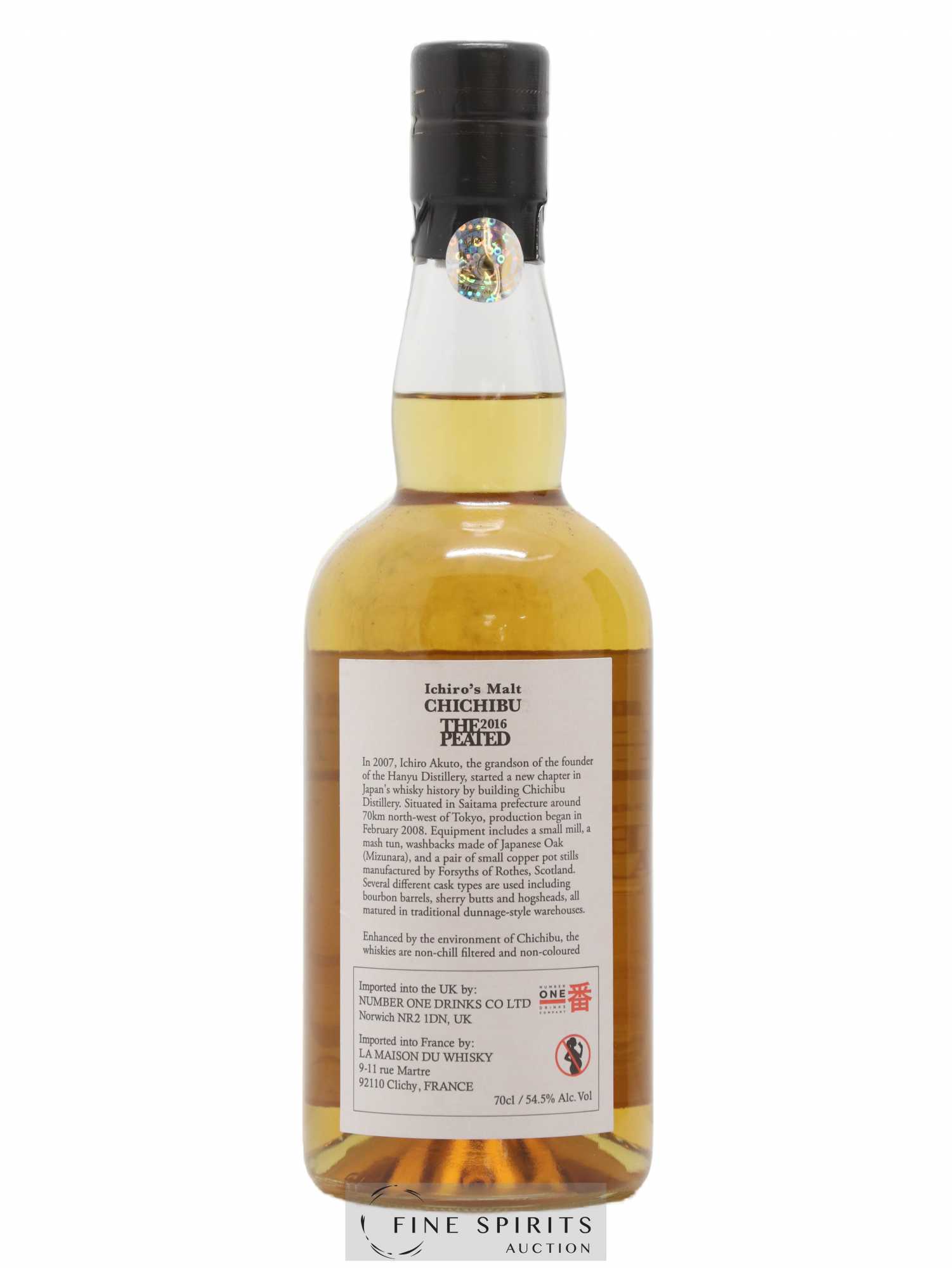 Chichibu 2012 Of. The Peated One of 6350 - bottled 2016 Ichiro's Malt - Lot de 1 bouteille - 2
