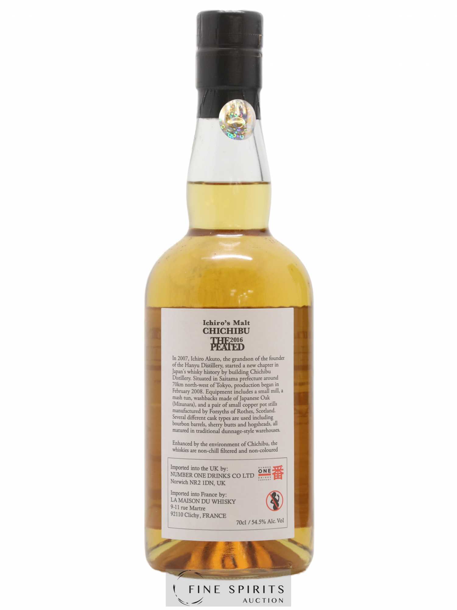 Chichibu 2012 Of. The Peated One of 6350 - bottled 2016 Ichiro's Malt - Lot de 1 bouteille - 2