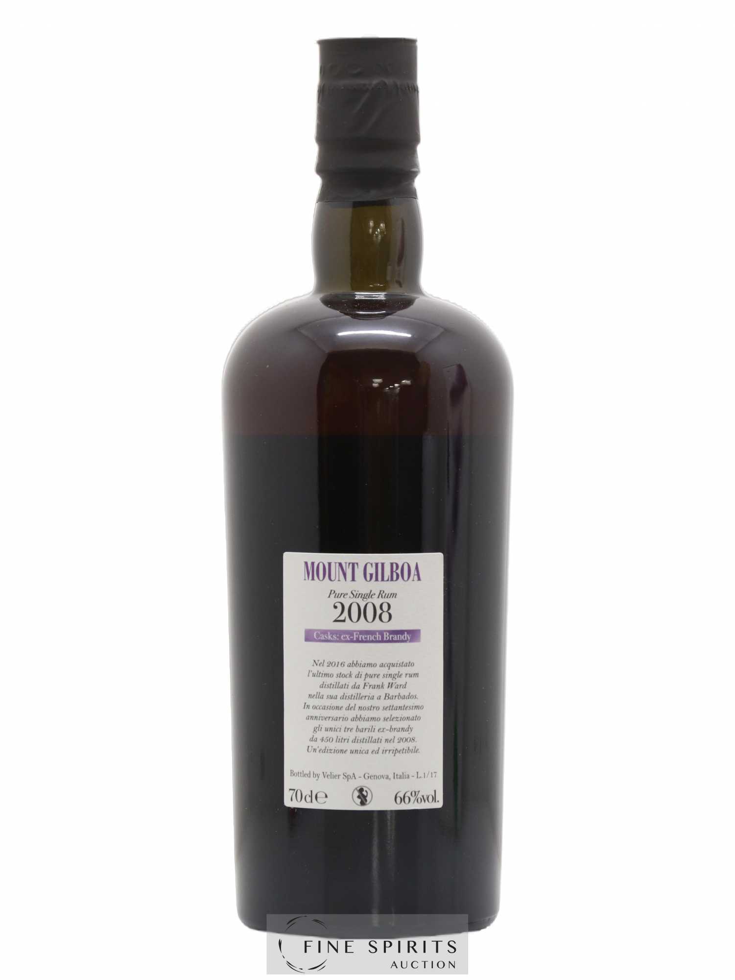 Mount Gilboa 2008 Of. bottled 2017 Velier 70th Anniversary - Lot de 1 bouteille - 2
