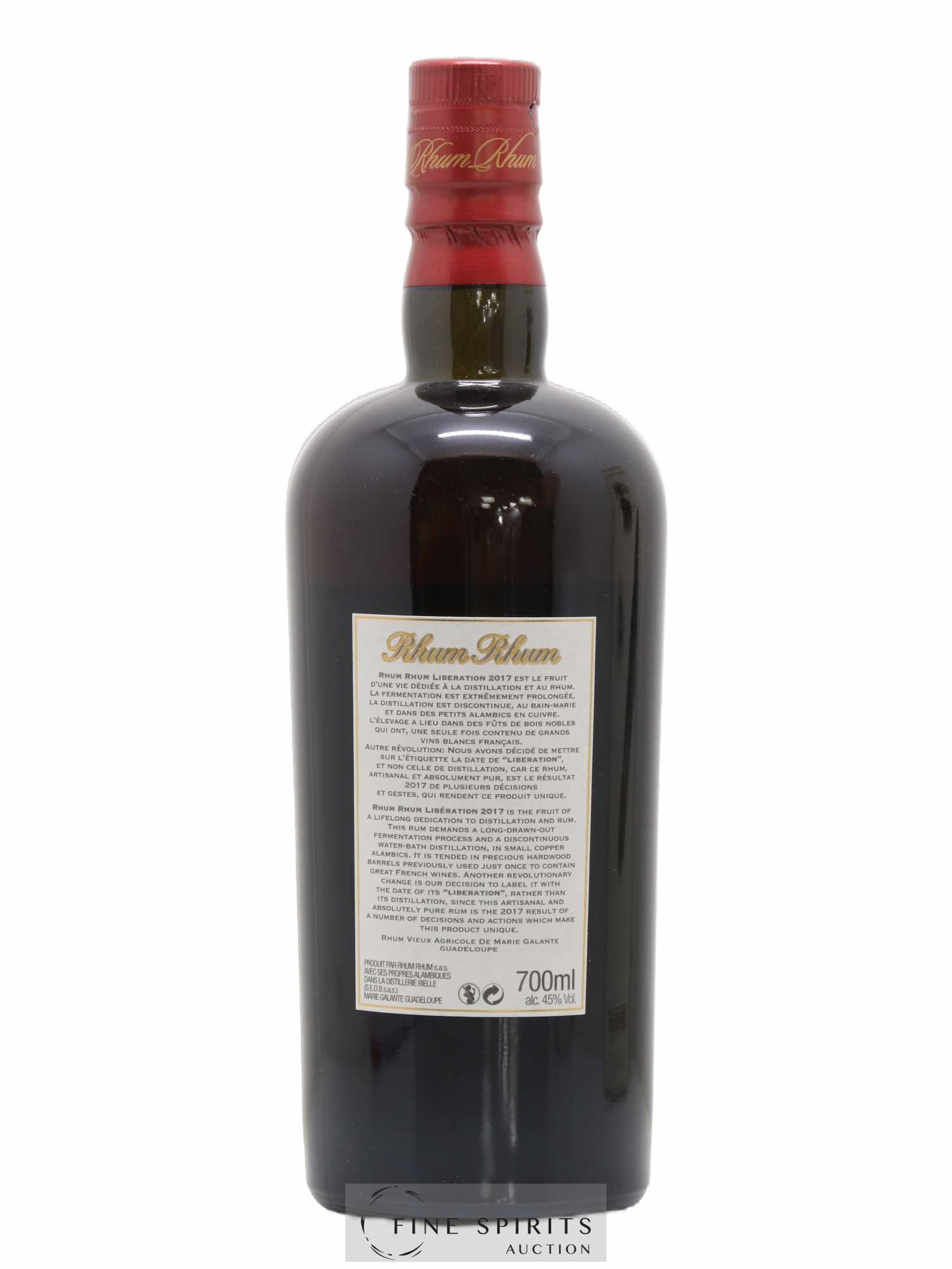Rhum Rhum Of. PMG - Maitre Capovilla Libération 2017 - Lot de 1 bouteille - 2