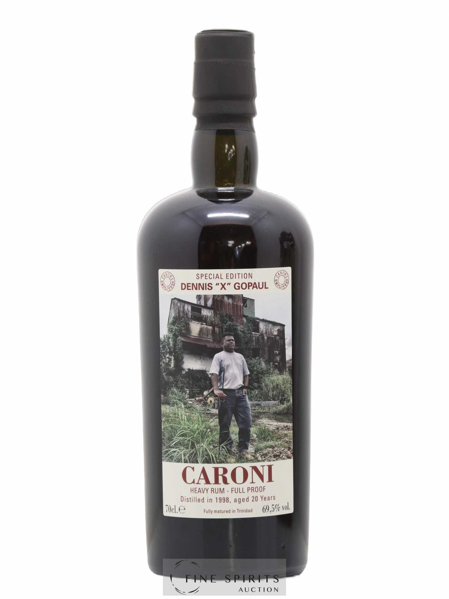 Caroni 20 years 1998 Velier Special Edition Dennis X Gopaul One of 1151 - bottled 2018 Employee Serie - Lot de 1 bouteille - 1