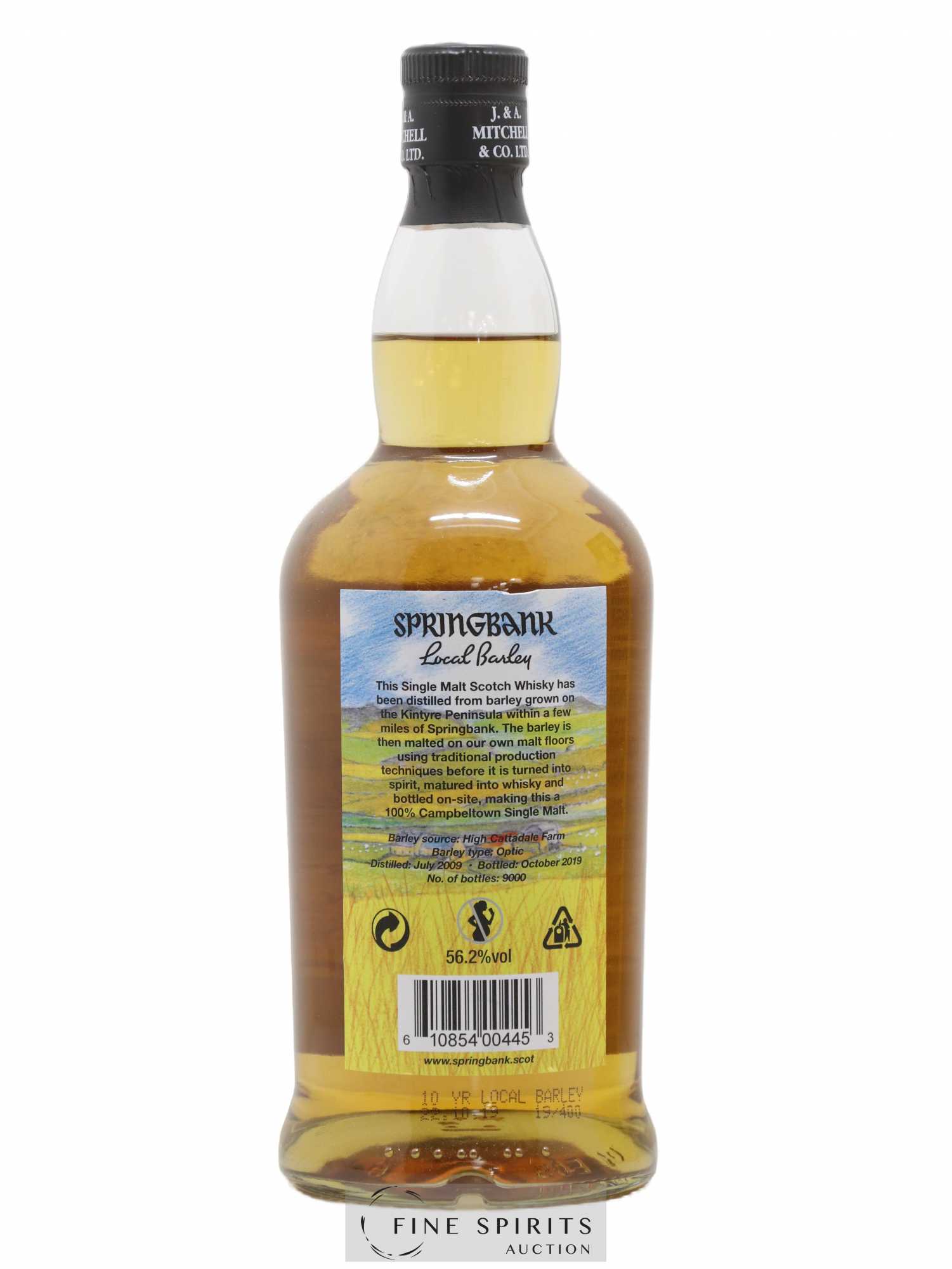 Springbank 10 years 2009 Of. Local Barley One of 9000 - bottled 2019 - Lot de 1 bouteille - 2