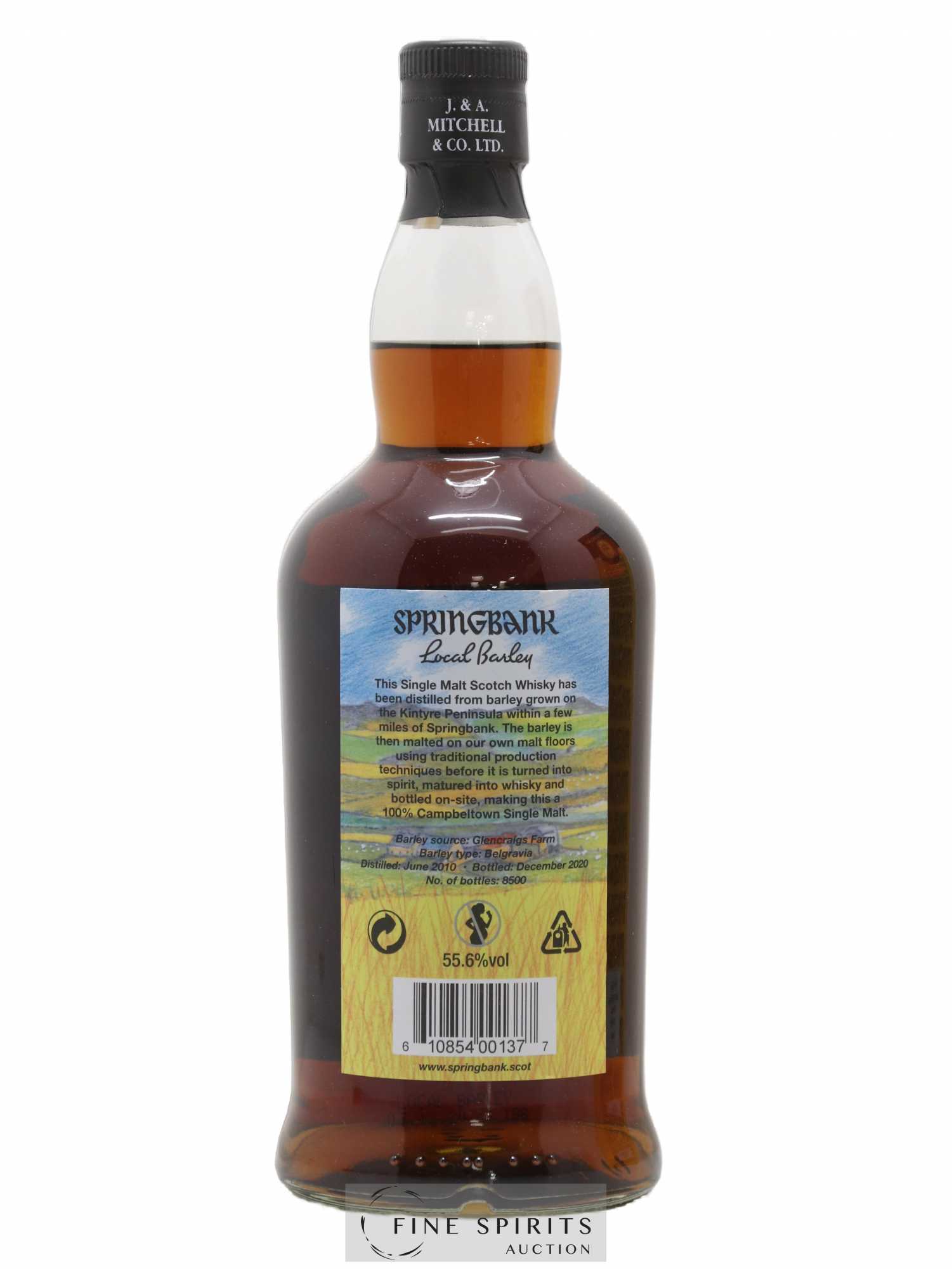 Springbank 10 years 2010 Of. Local Barley One of 8500 - bottled 2020 - Lot de 1 bouteille - 2