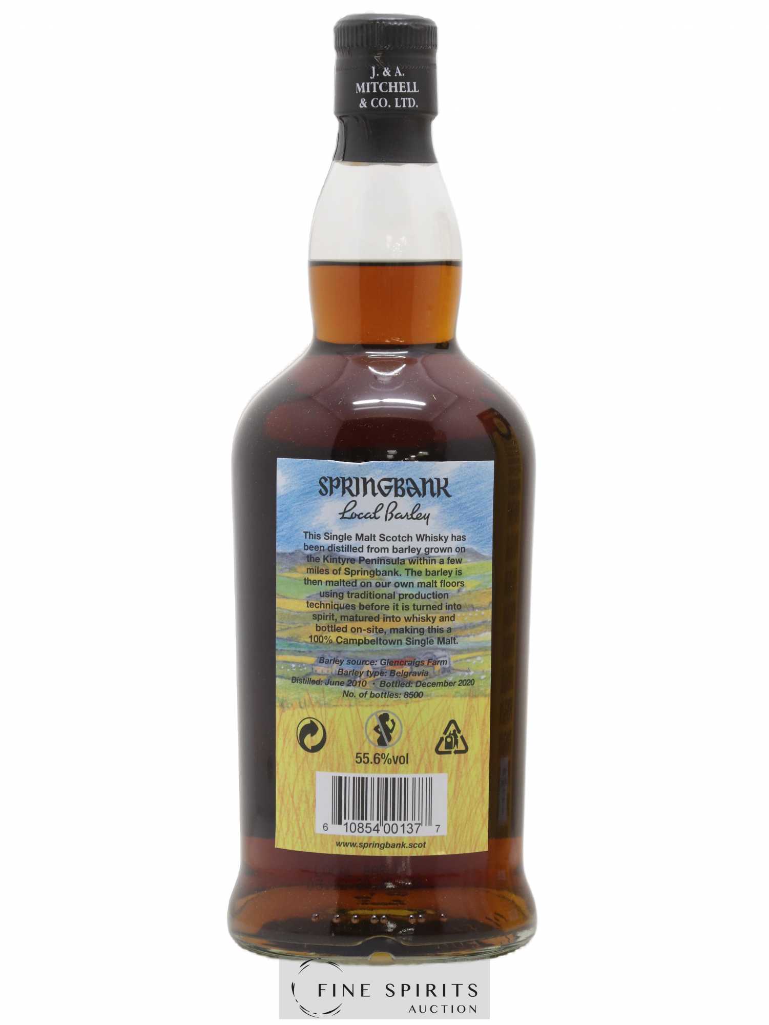 Springbank 10 years 2010 Of. Local Barley One of 8500 - bottled 2020 - Lot de 1 bouteille - 2