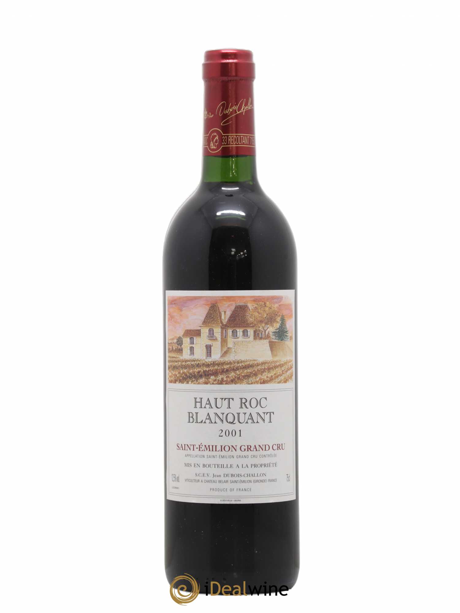 Saint-Émilion Grand Cru Haut-Roc Blanquant 2001 - Lot de 1 bouteille - 0