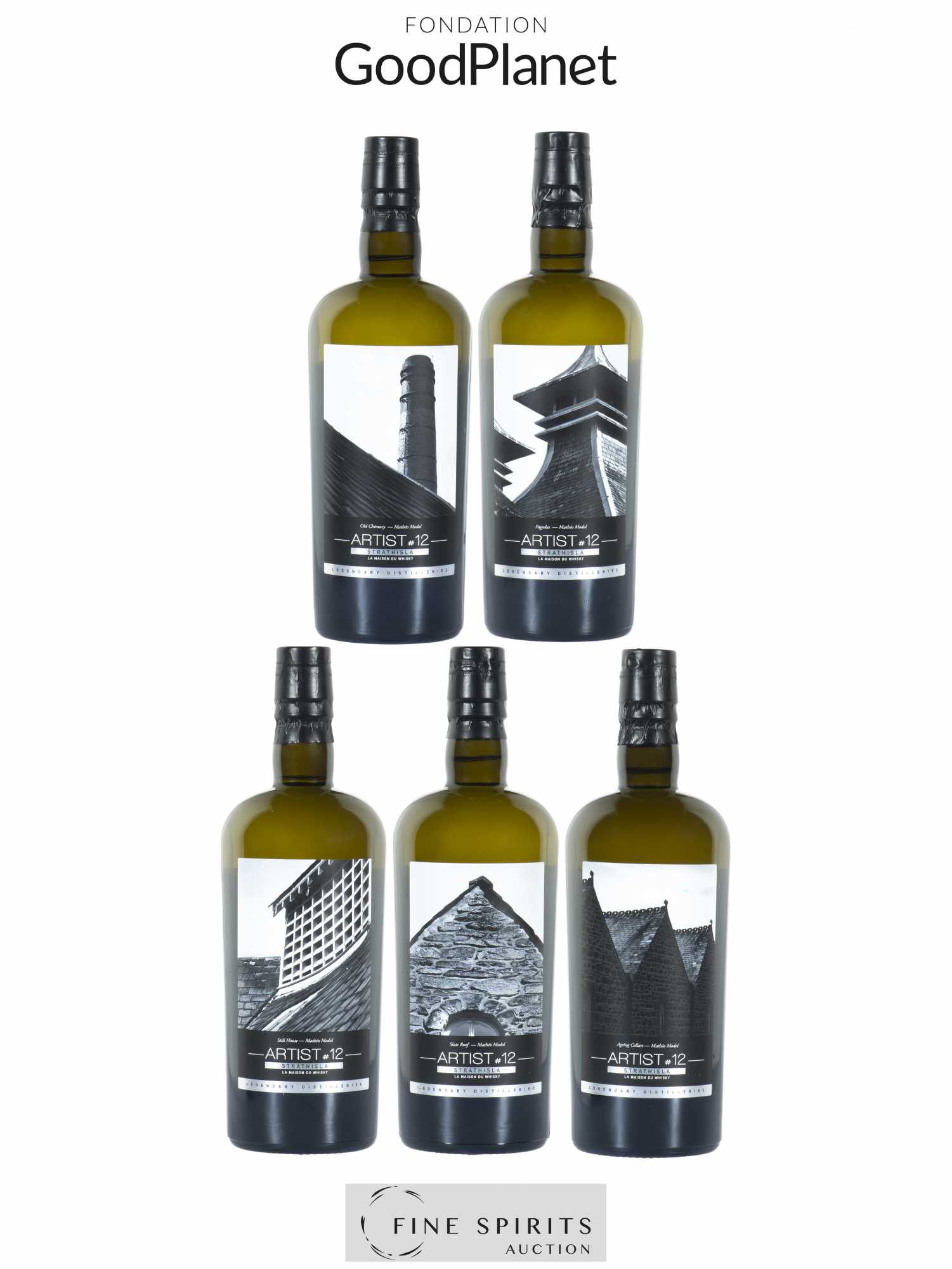 Strathisla Artist 12 - Legendary Distilleries - Mathéo Modol x LMDW (5 bottles and 1 unique print) - Lot of 1 unknown - 1