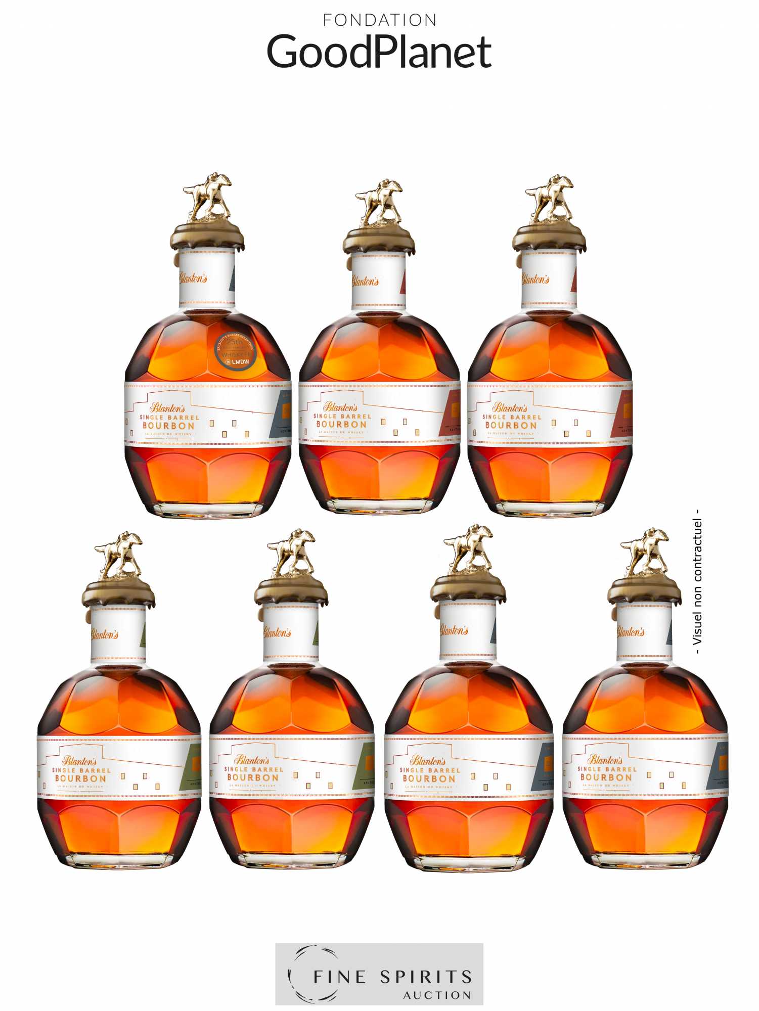 Blanton's 2022 selection LMDW (7 botlles) - Posten von 1 Anderes Format - 1