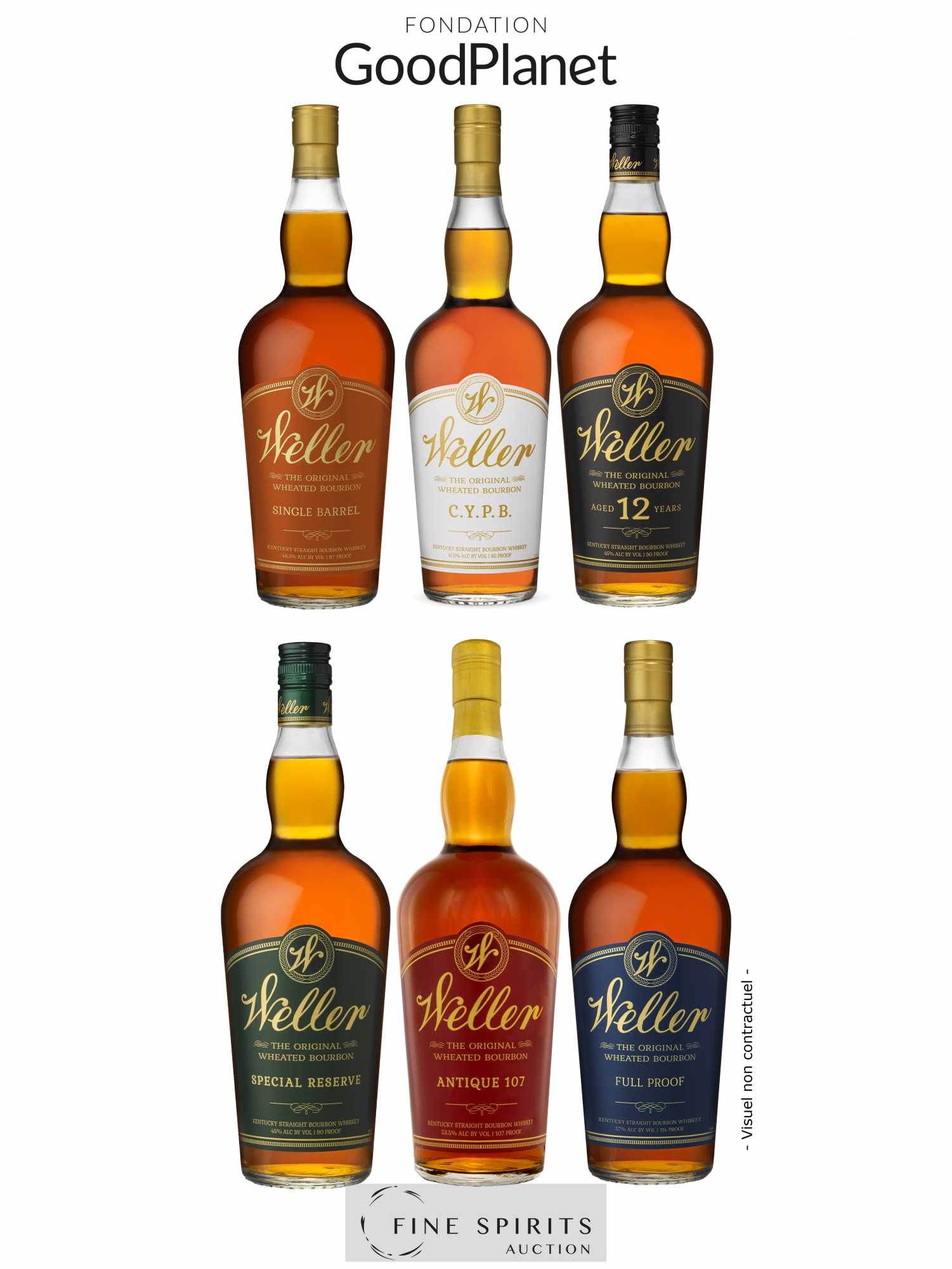 Weller Range (6 bottles signed) - Posten von 1 Anderes Format - 1