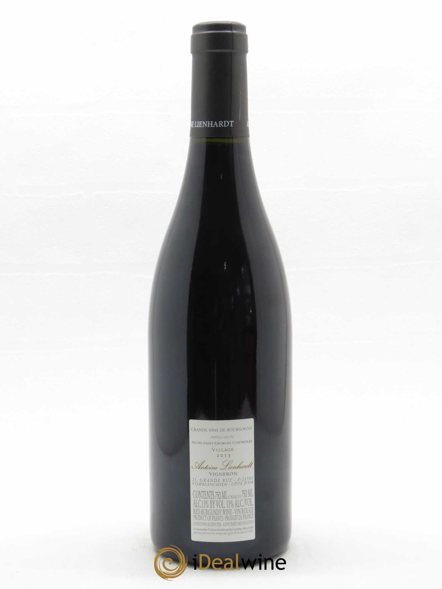 Nuits-Saint-Georges Antoine Lienhardt 2015 - Lot de 1 bouteille - 1