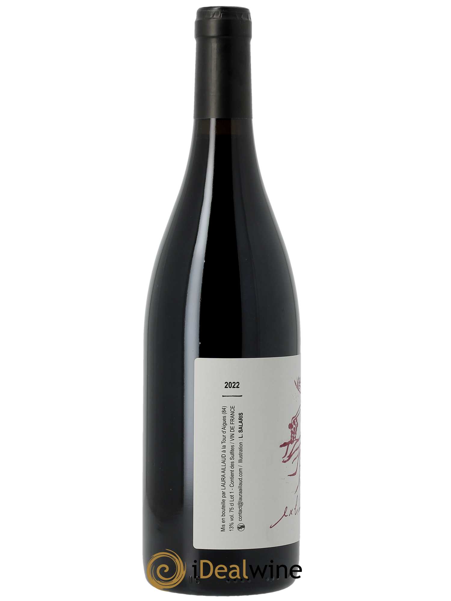 Vin de France Ex libris Laura Aillaud 2022 - Lot of 1 bottle - 1