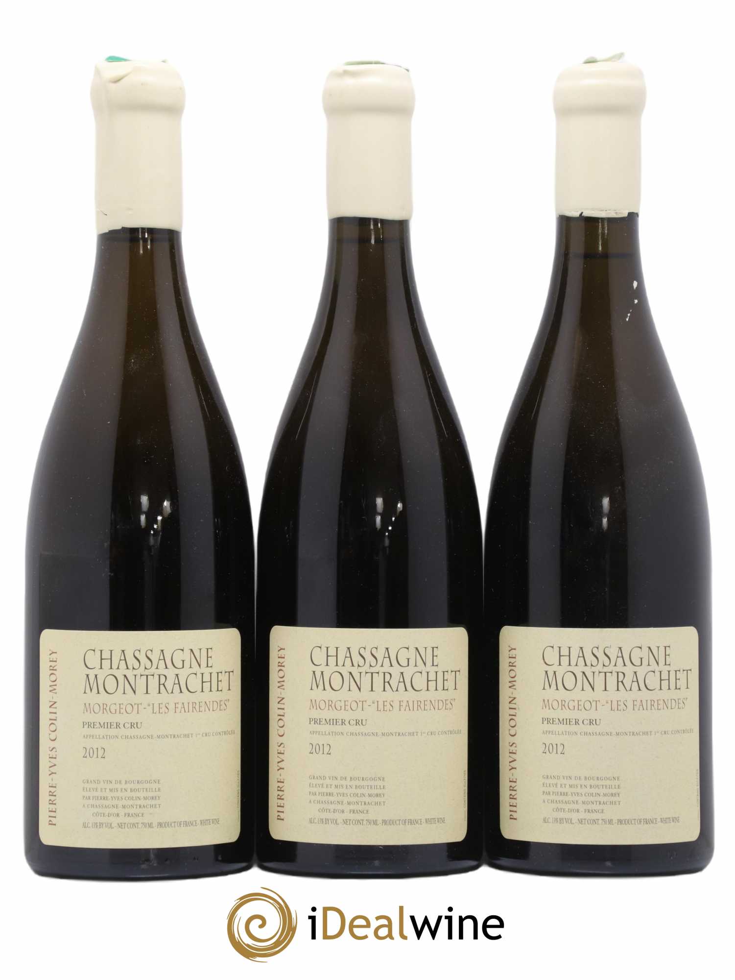 Chassagne-Montrachet 1er Cru Morgeot Les Fairendes Pierre-Yves Colin Morey 2012 - Posten von 3 Flaschen - 0