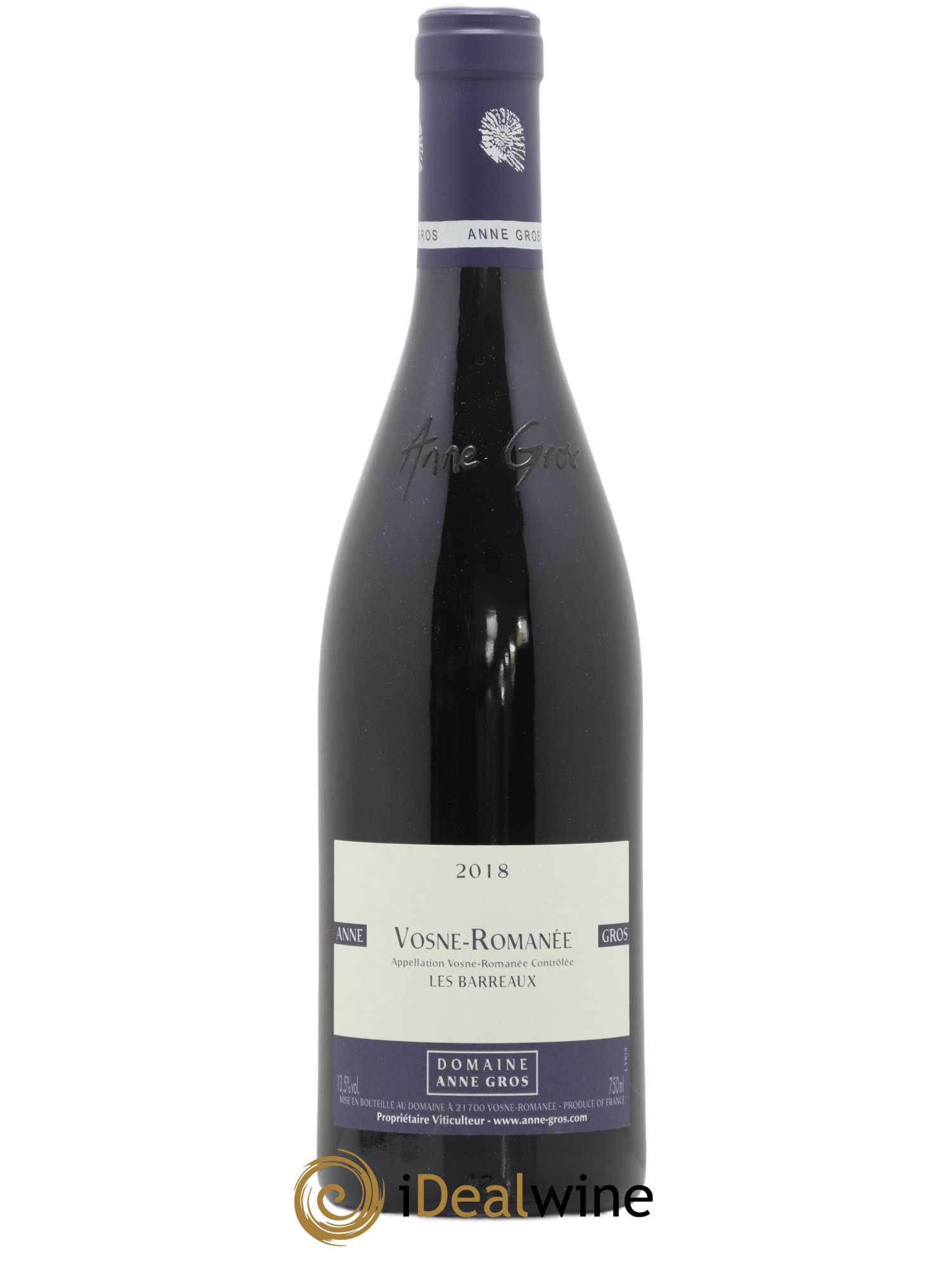 Vosne-Romanée Les Barreaux Anne Gros 2018 - Lot de 1 bouteille - 0