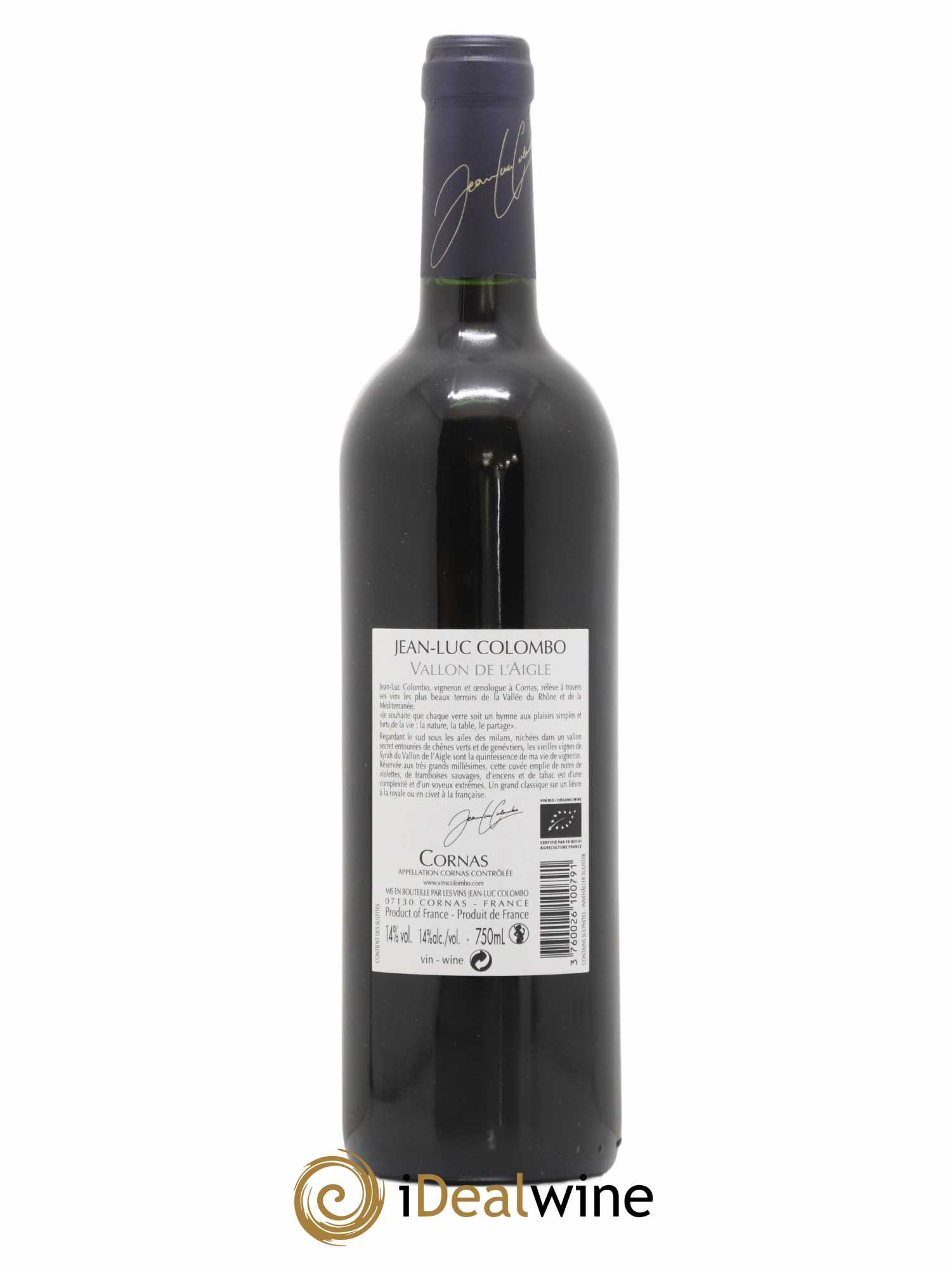 Cornas Vallon de l'Aigle Jean-Luc Colombo 2017 - Lot de 1 bouteille - 1