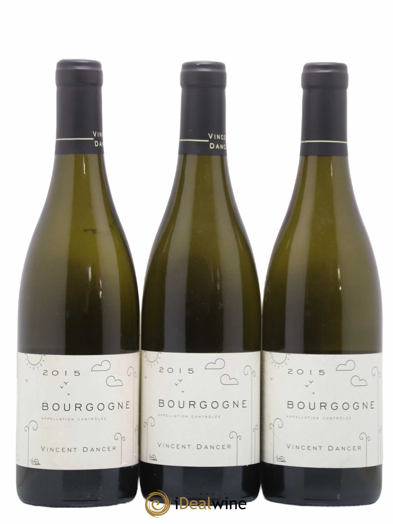 Bourgogne Vincent Dancer 2015 - Lot de 3 bouteilles - 0