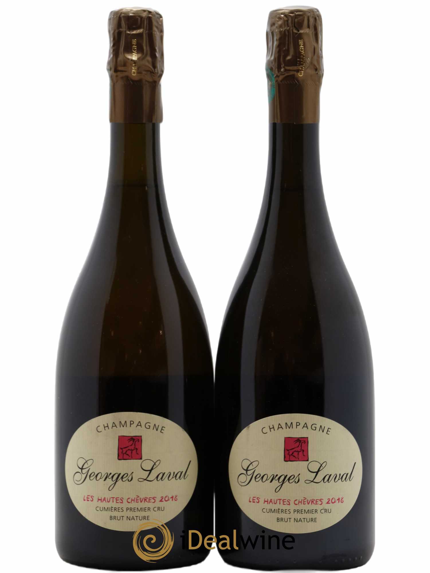 Les Hautes Chèvres 1er Cru Brut Nature Georges Laval 2016 - Lot de 2 bouteilles - 0