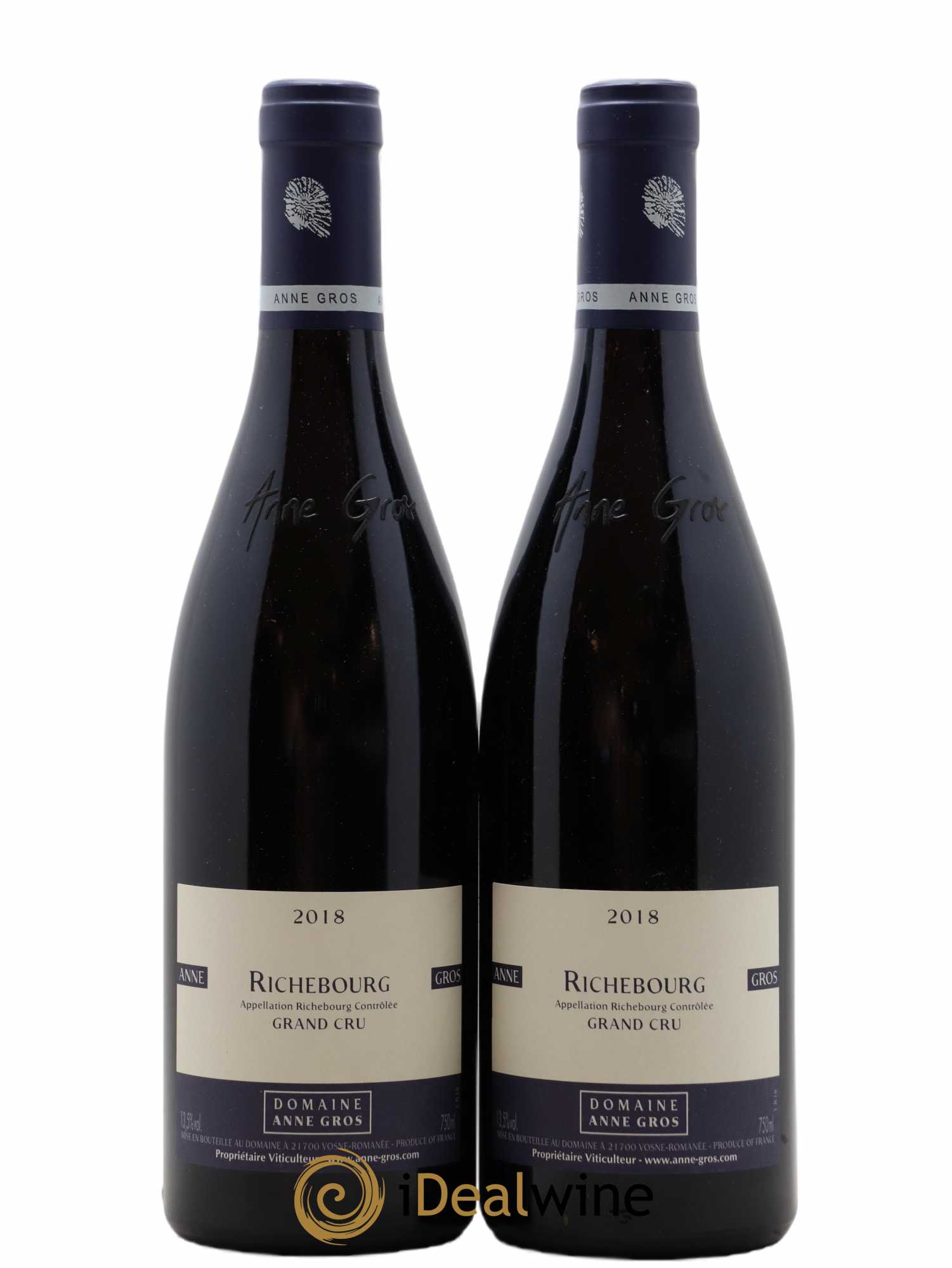 Richebourg Grand Cru Anne Gros 2018 - Lot de 2 bouteilles - 0