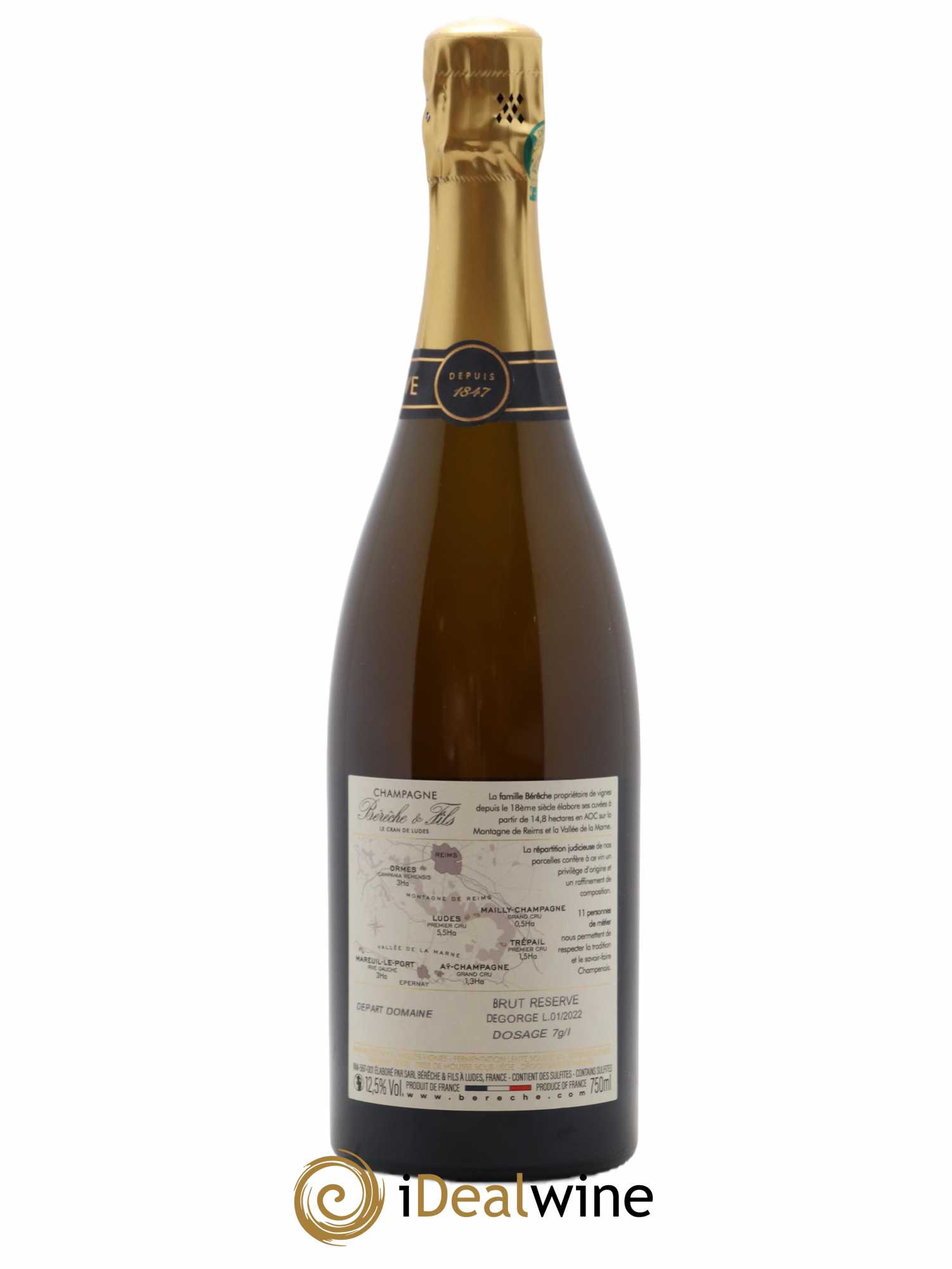 Brut Réserve Bérêche et Fils - Posten von 1 Flasche - 1