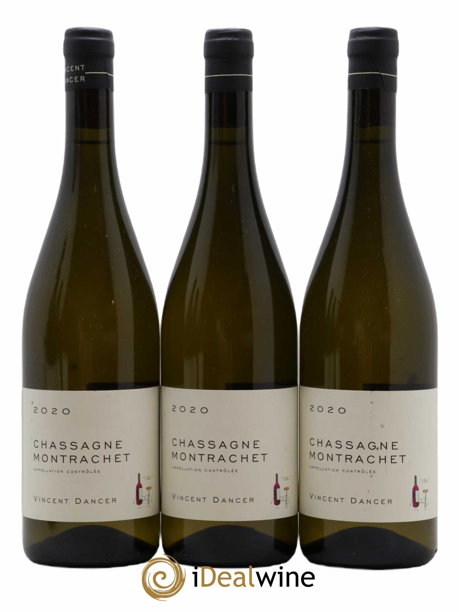 Chassagne-Montrachet Vincent Dancer  2020 - Lot of 6 bottles - 1