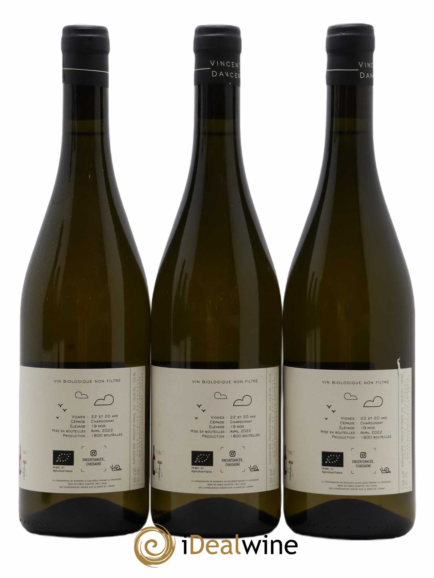 Chassagne-Montrachet Vincent Dancer  2020 - Lot of 6 bottles - 2