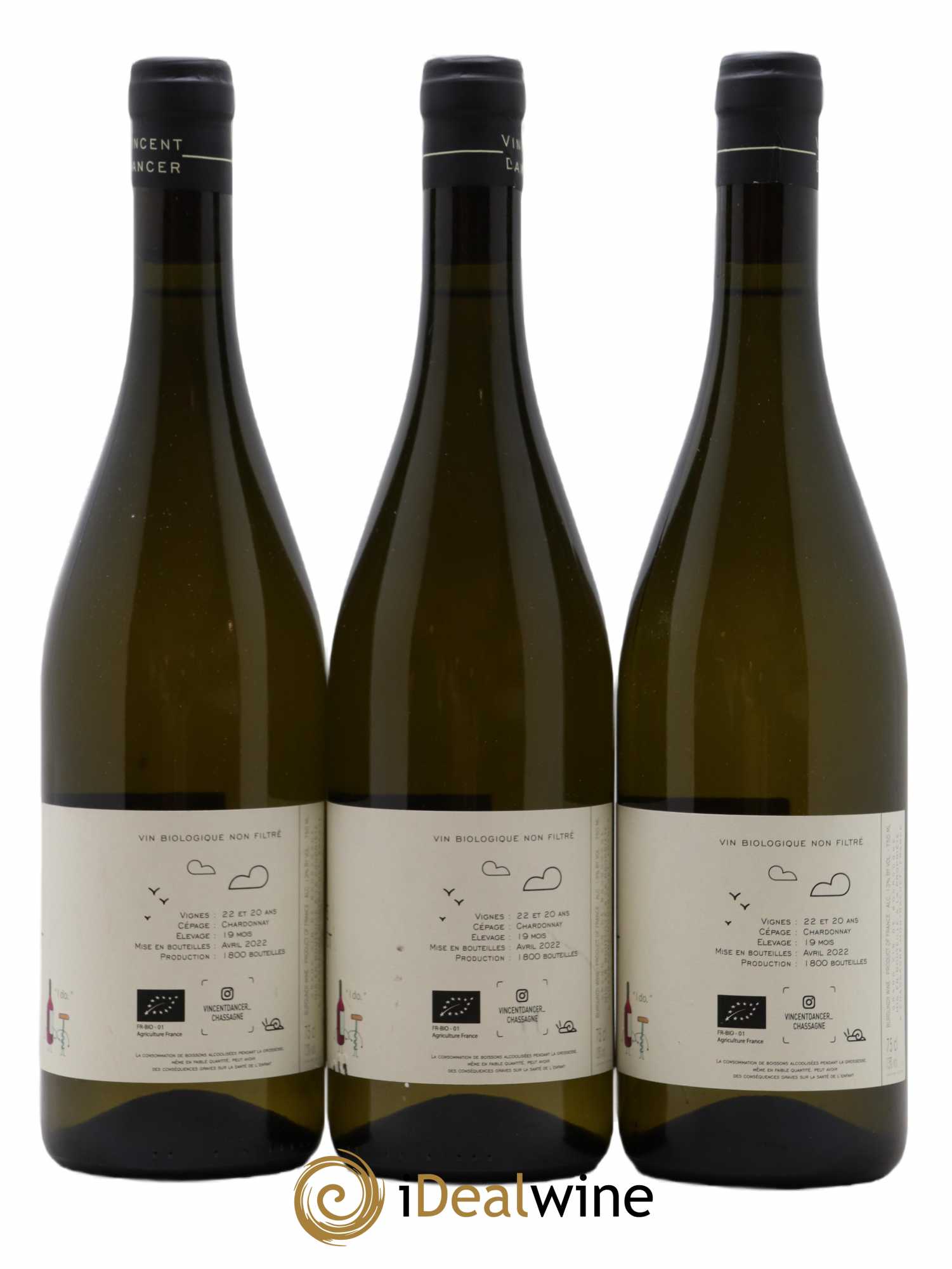 Chassagne-Montrachet Vincent Dancer  2020 - Lot of 6 bottles - 4