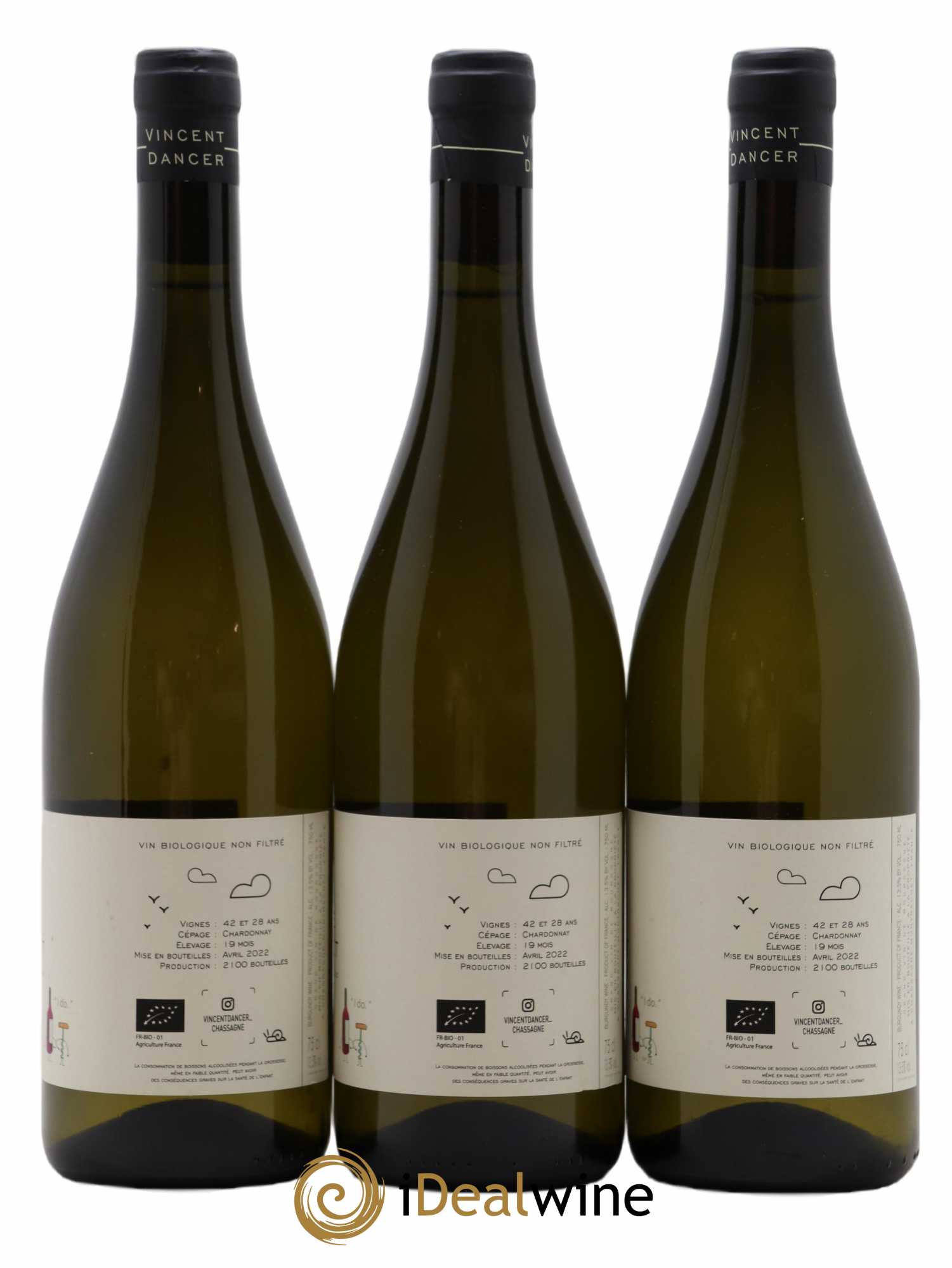 Chassagne-Montrachet 1er Cru La Romanée Vincent Dancer 2020 - Lot de 3 bouteilles - 1
