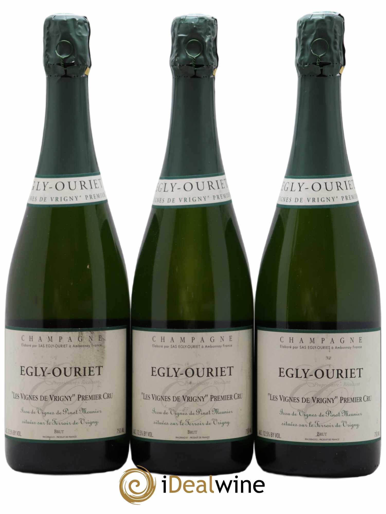 Vignes de Vrigny 1er Cru Brut Egly-Ouriet - Lot de 3 bouteilles - 0