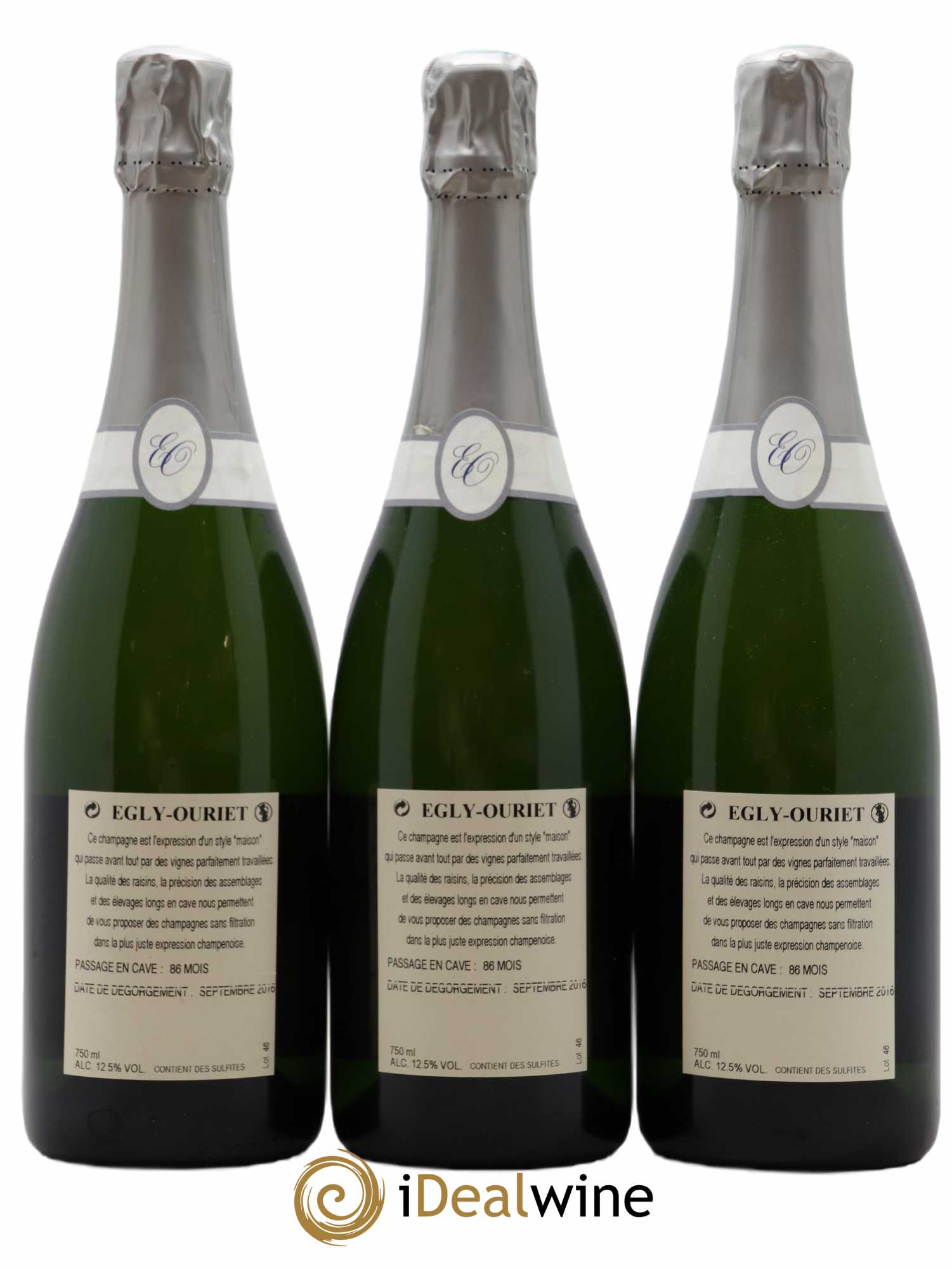 Extra-Brut VP Egly-Ouriet - Lot de 3 bouteilles - 1