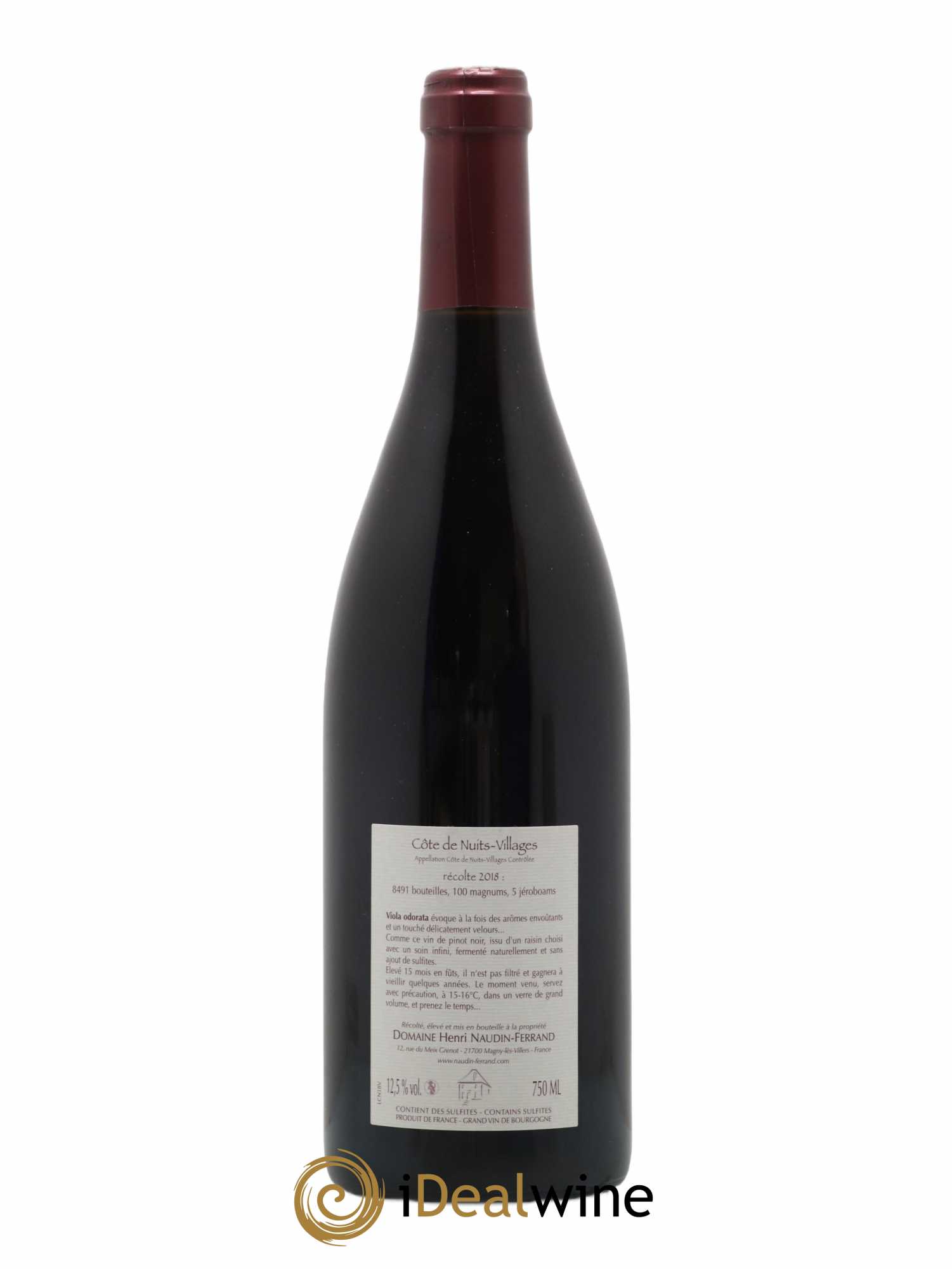 Côte de Nuits-Villages Viola Odorata Naudin-Ferrand (Domaine) 2018 - Lot de 1 bouteille - 1