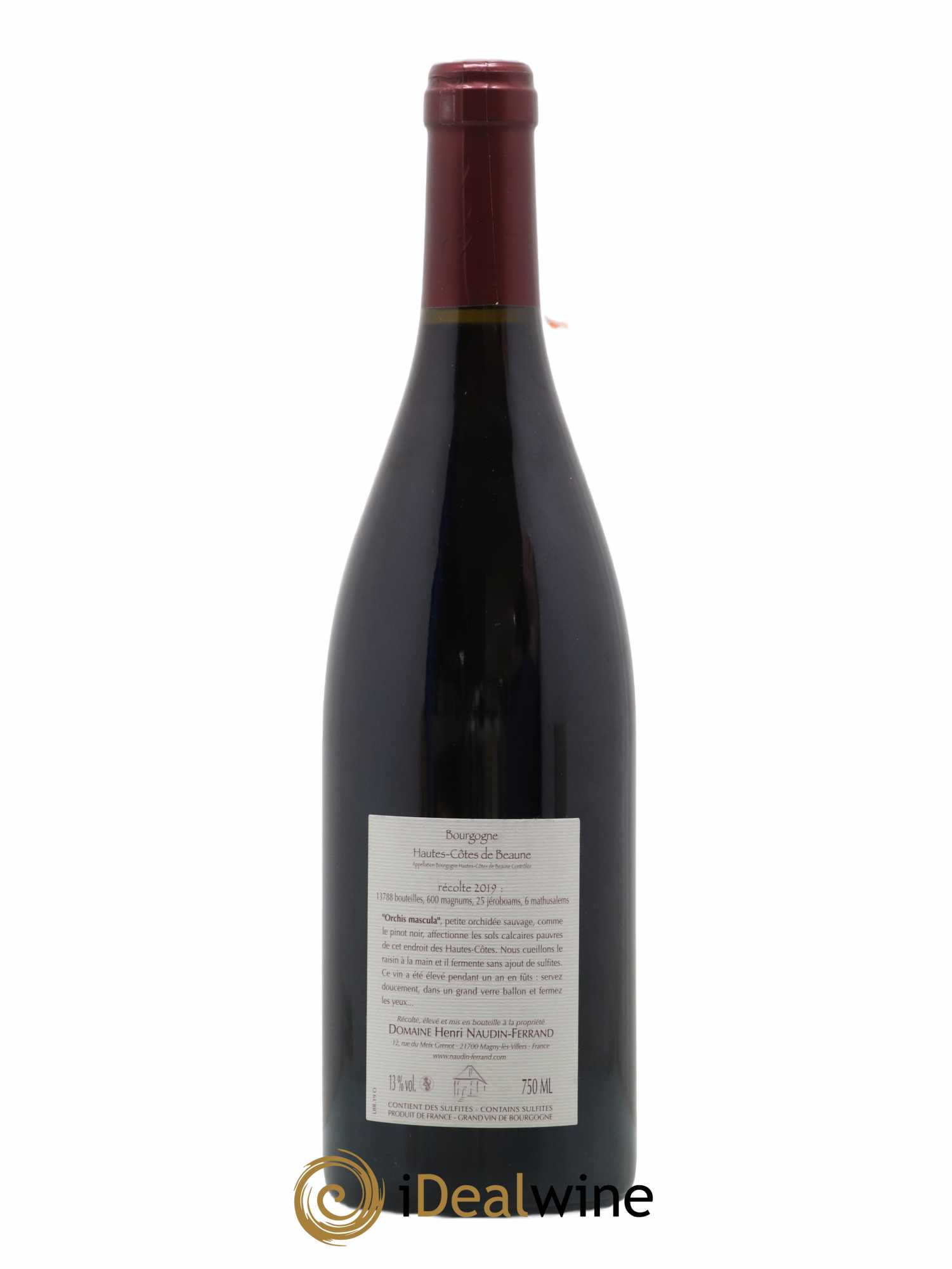 Hautes-Côtes de Beaune Orchis Mascula Naudin-Ferrand (Domaine) 2019 - Lot de 1 bouteille - 1