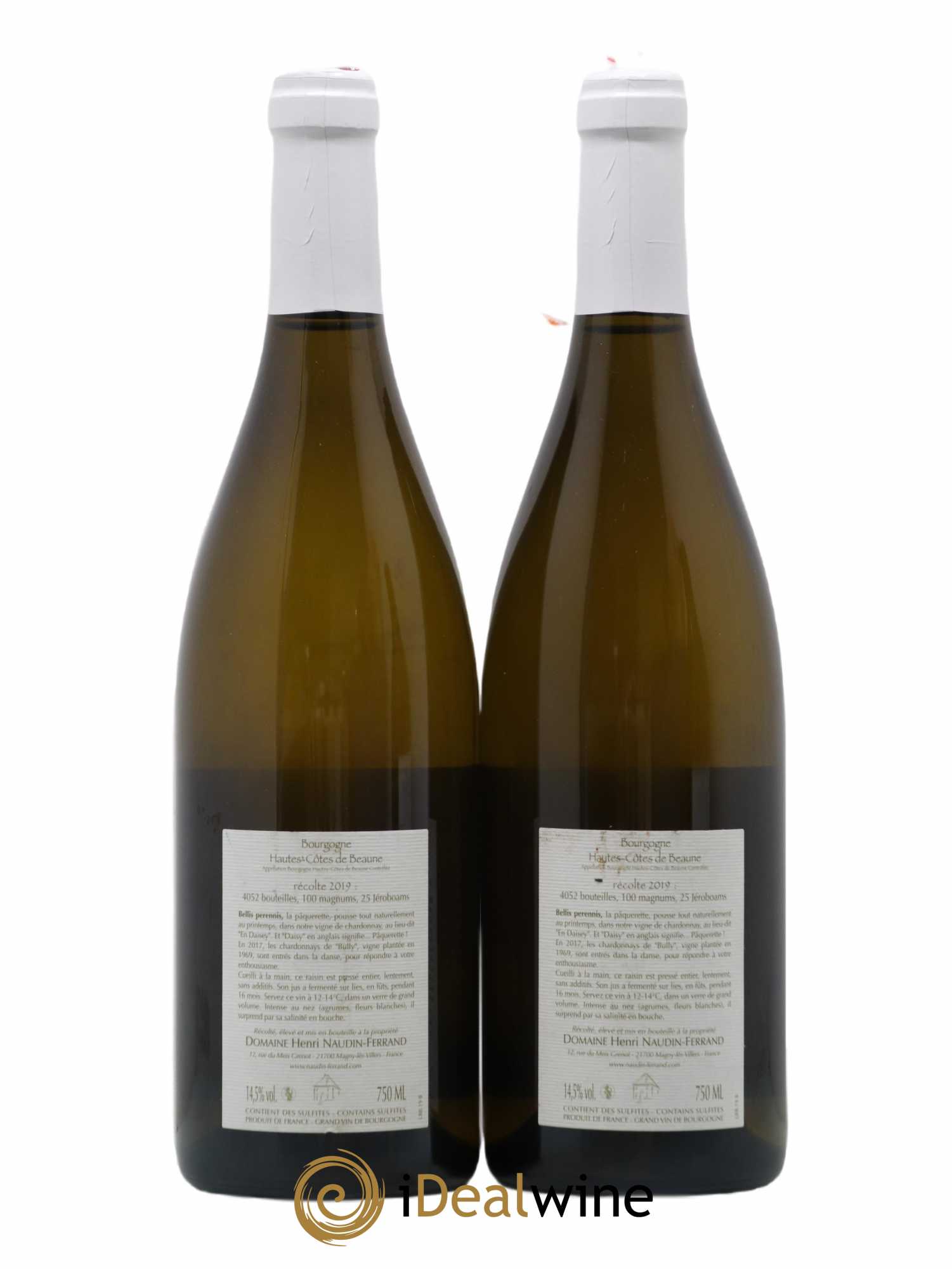 Hautes-Côtes de Beaune Bellis Perennis Naudin-Ferrand (Domaine) 2019 - Lot of 2 bottles - 1