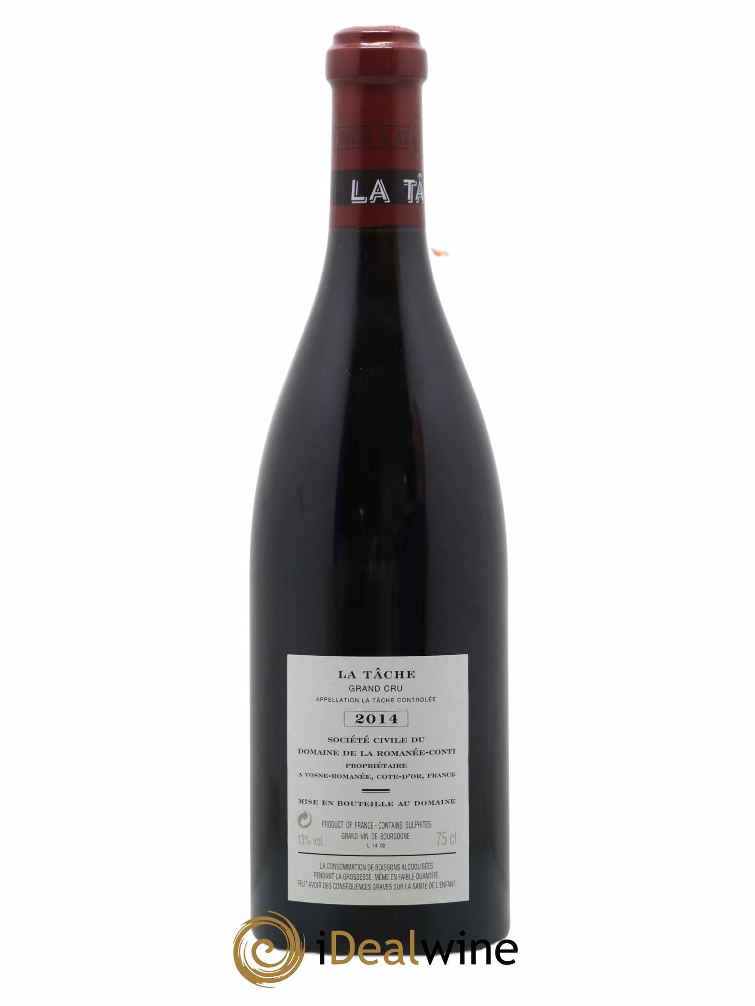 La Tâche Grand Cru Domaine de la Romanée-Conti 2014 - Lot de 1 bouteille - 1