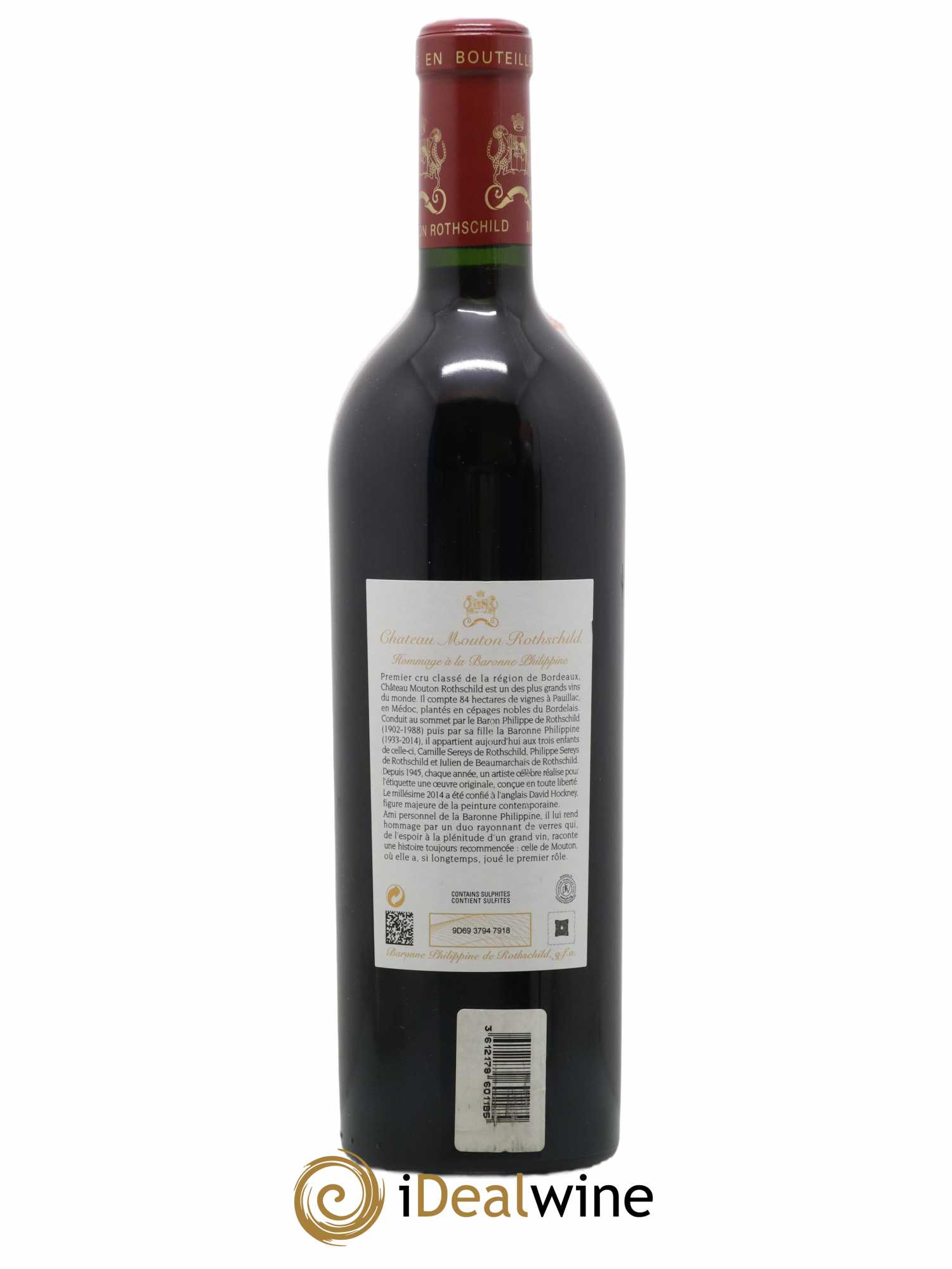 Château Mouton Rothschild 1er Grand Cru Classé 2014 - Lot de 1 bouteille - 1