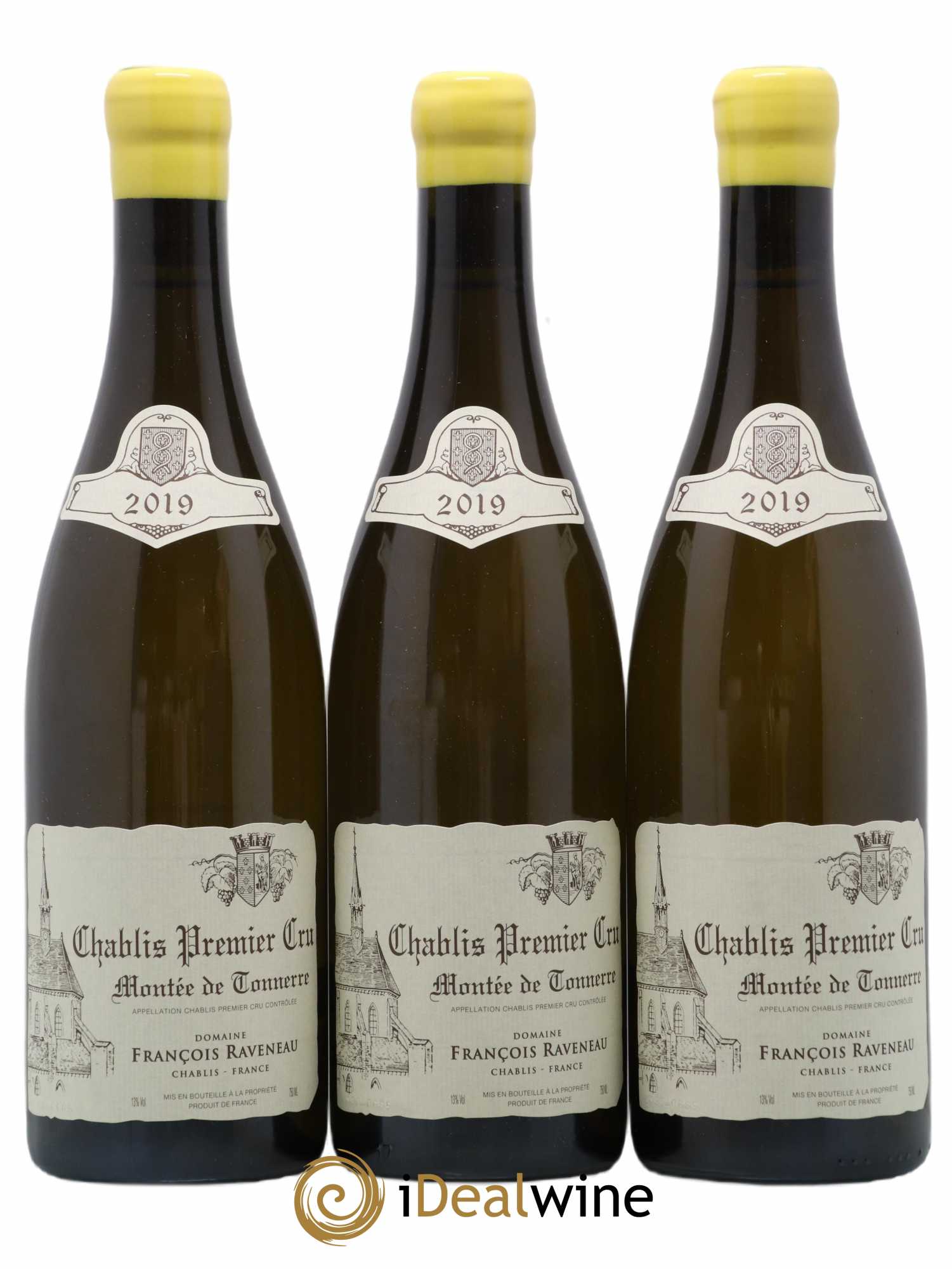 Chablis 1er Cru Montée de Tonnerre Raveneau (Domaine) 2019 - Posten von 3 Flaschen - 0