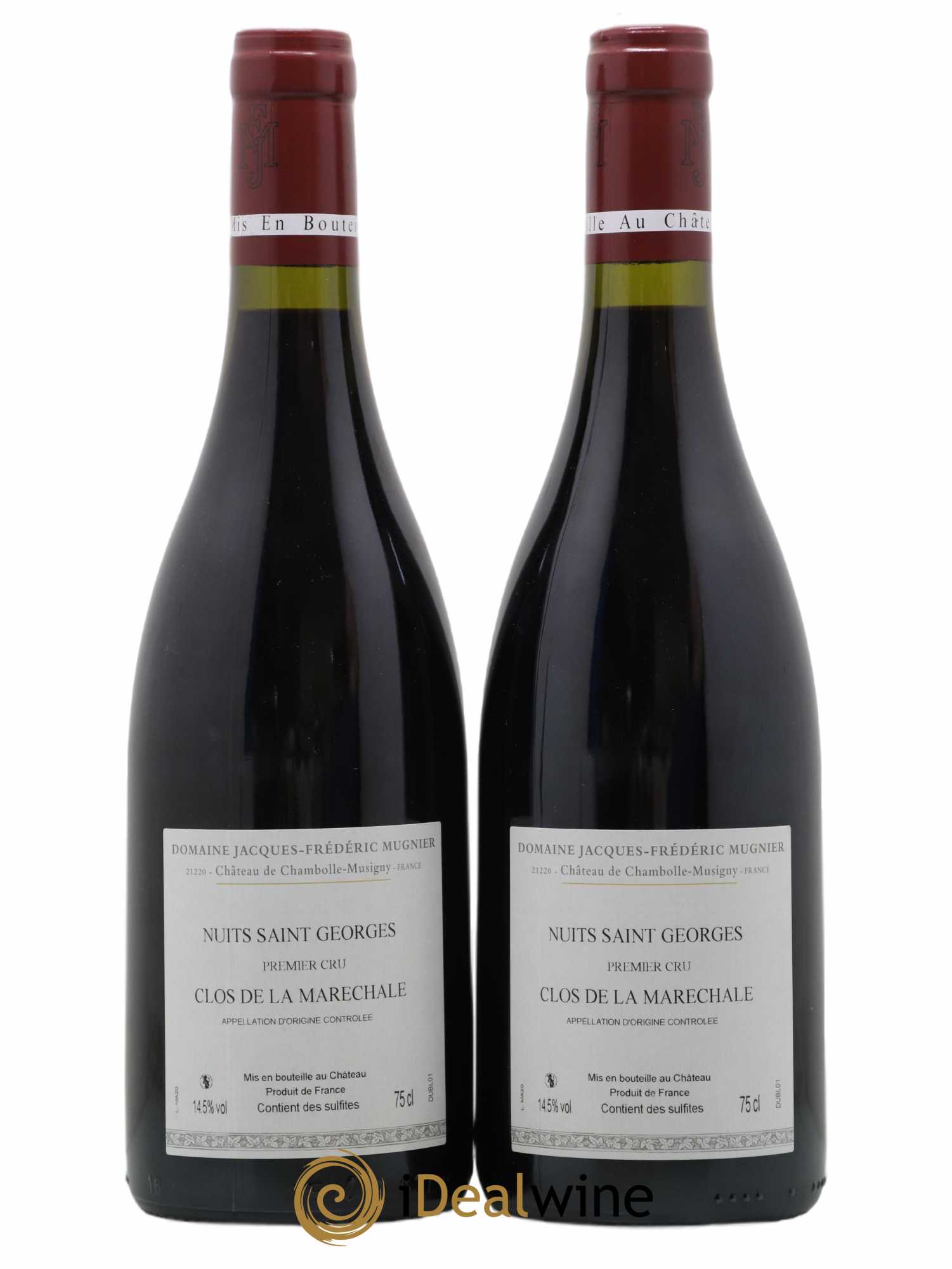 Nuits-Saint-Georges 1er Cru Clos de La Maréchale Jacques-Frédéric Mugnier 2020 - Lot de 2 bouteilles - 1