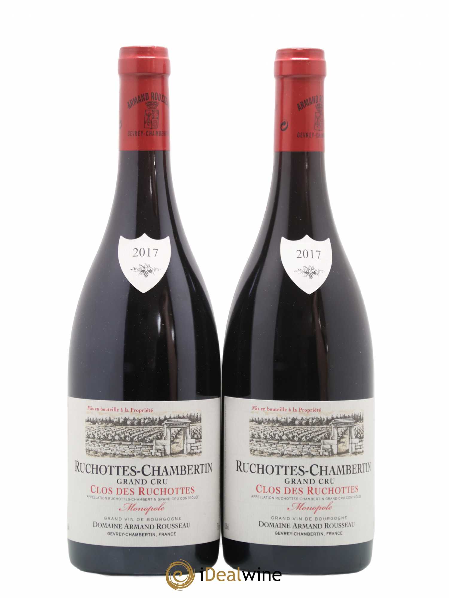 Ruchottes-Chambertin Grand Cru Clos des Ruchottes Armand Rousseau (Domaine) 2017 - Posten von 2 Flaschen - 0