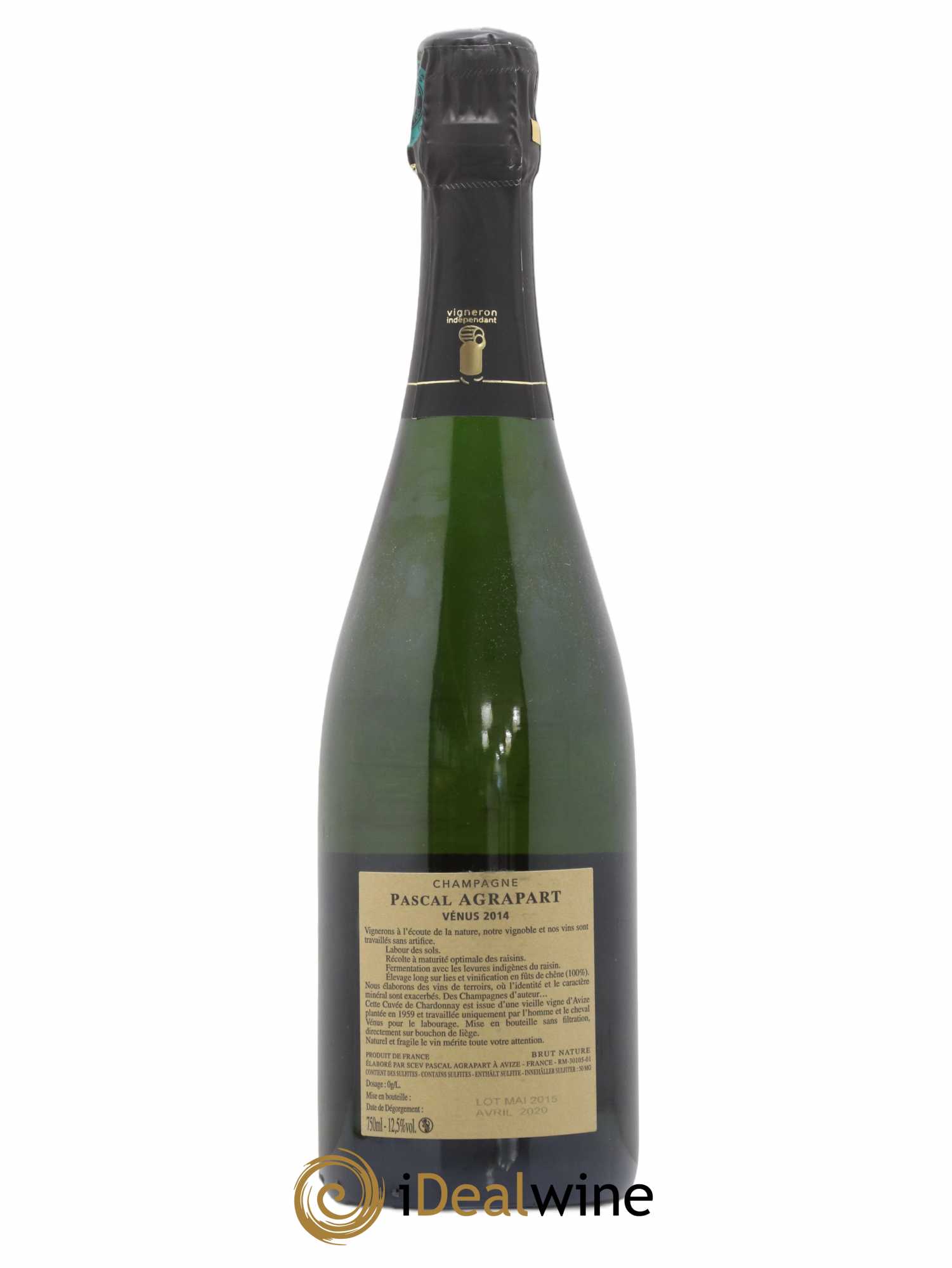 Vénus Blanc de Blancs Brut Nature Pascal Agrapart 2014 - Lot de 1 bouteille - 1