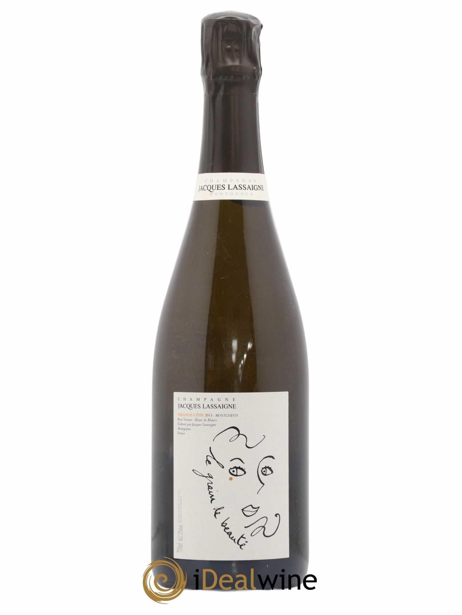 Champagne Grain de Beauté Grande Cote Blanc de Blancs Brut Nature 2013 - Posten von 1 Flasche - 0