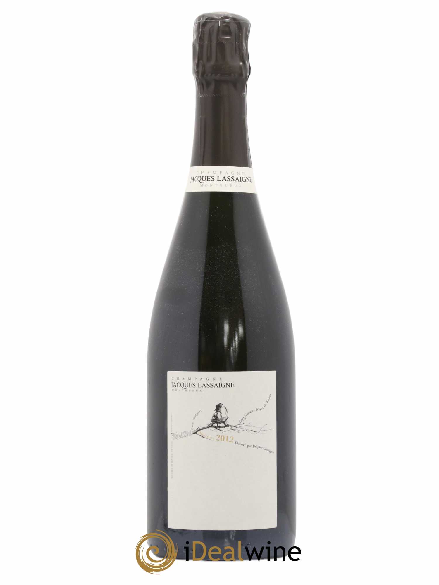 Blanc de Blancs millésimé Brut Nature Jacques Lassaigne 2012 - Lot de 1 bouteille - 0