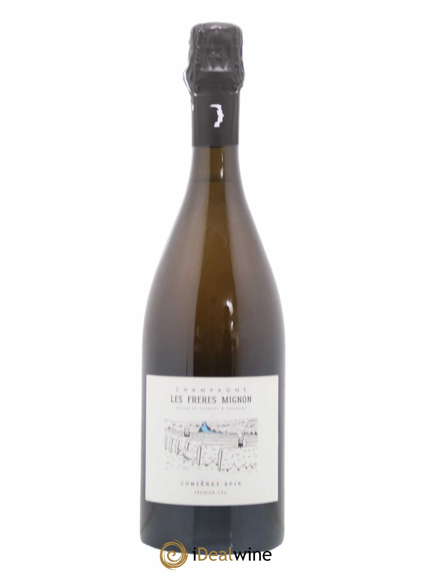Champagne Premier Cru Extra Brut Blanc de Blancs Cumières Les Freres Mignon 2016 - Posten von 1 Flasche - 0