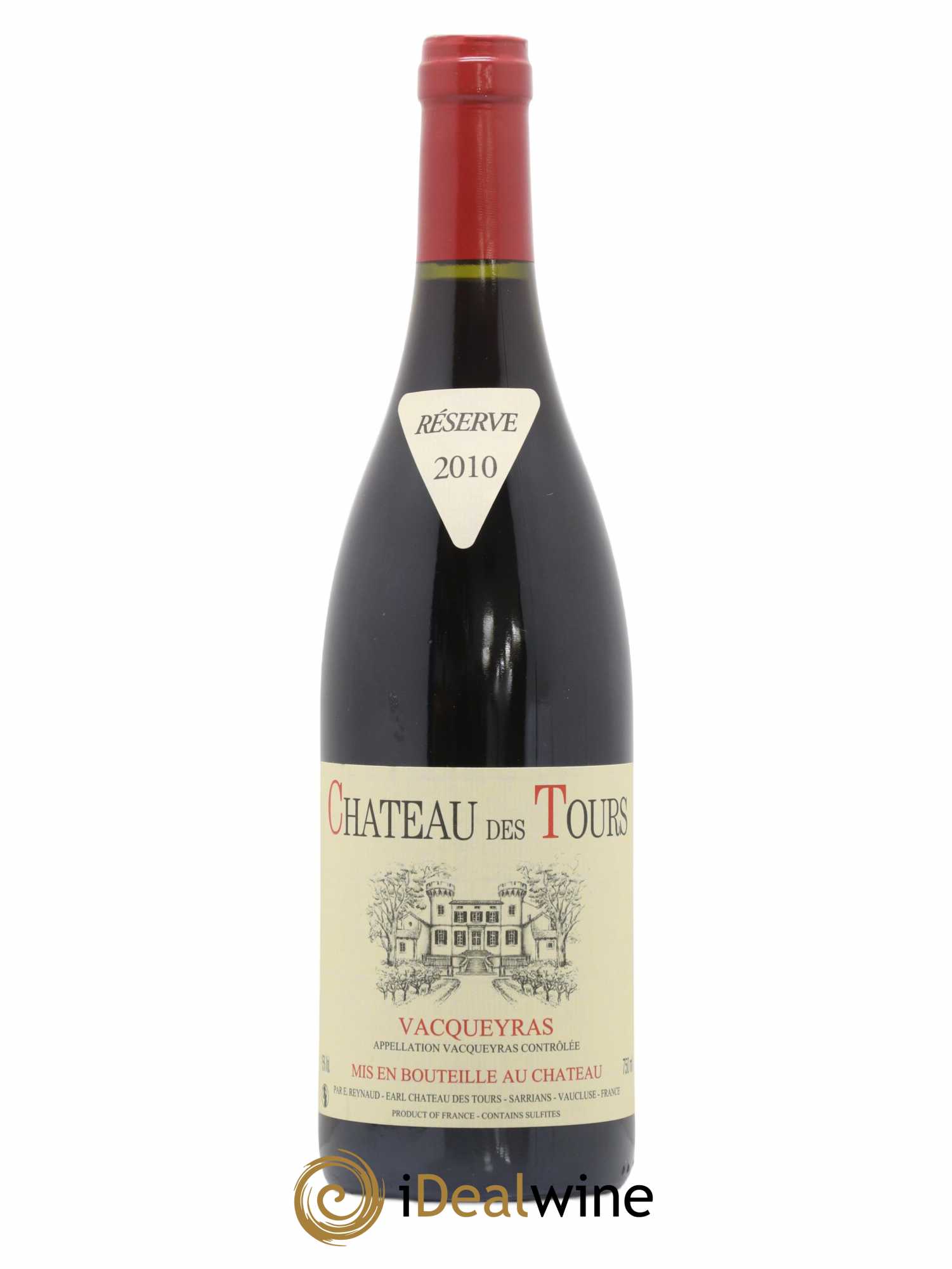 Vacqueyras Château des Tours Emmanuel Reynaud 2010 - Lot de 1 bouteille - 0