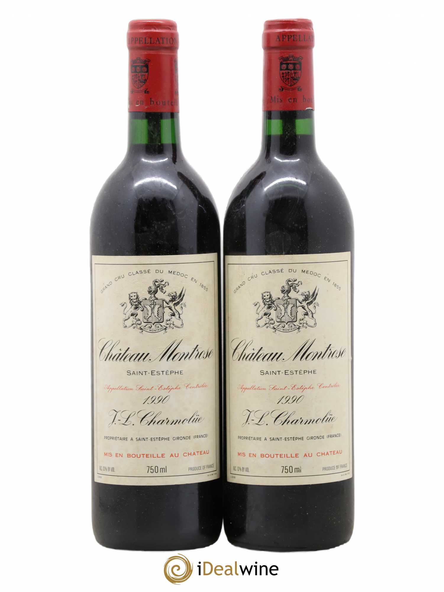 Château Montrose 2ème Grand Cru Classé 1990 - Lot de 2 bouteilles - 0
