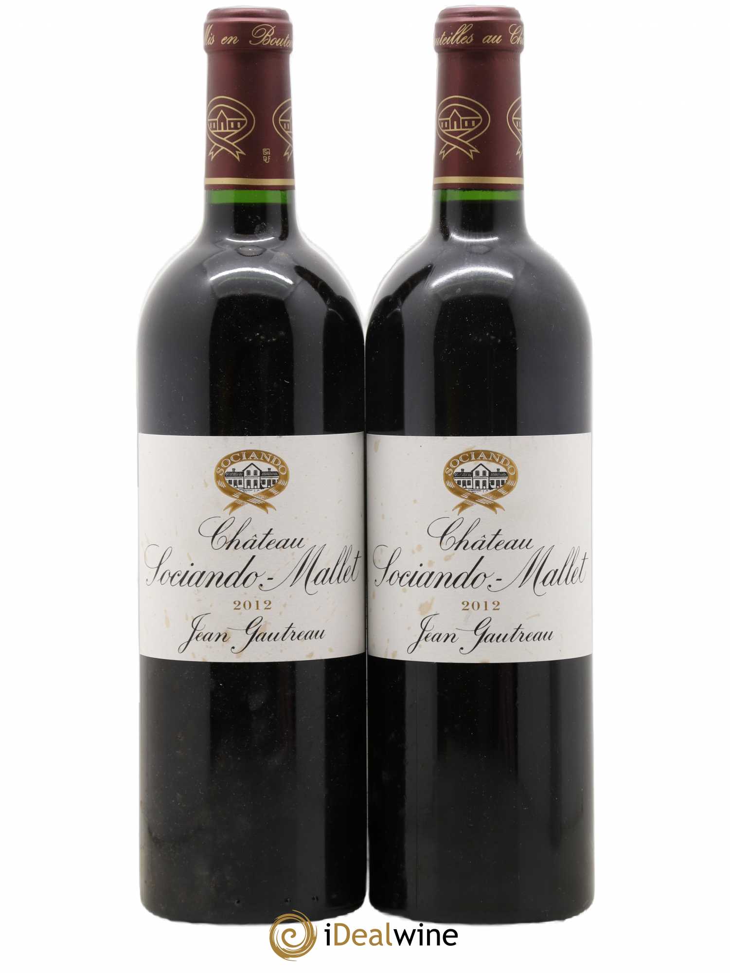 Château Sociando Mallet 2012 - Lot de 2 bouteilles - 0