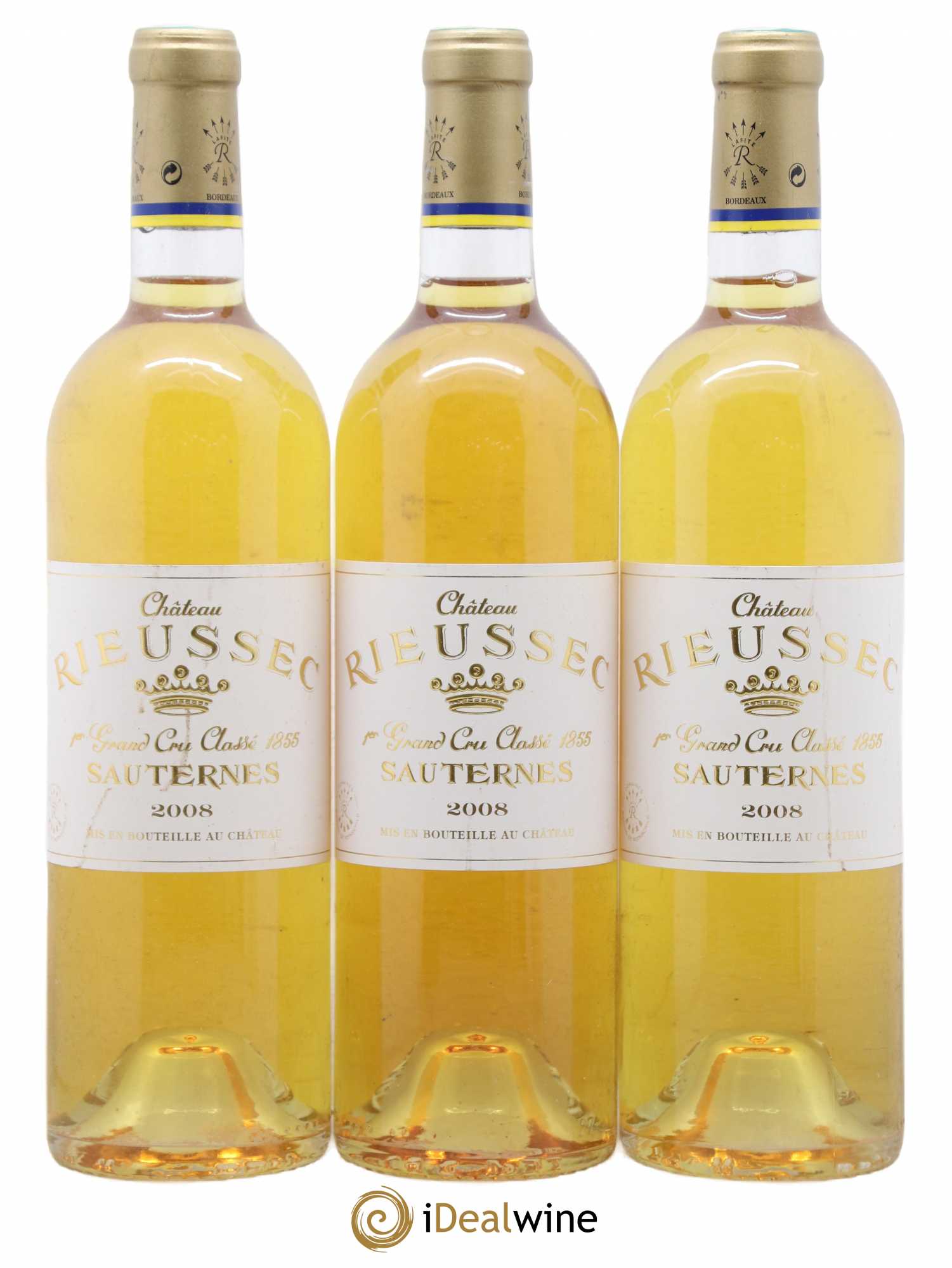 Château Rieussec 1er Grand Cru Classé 2008 - Lotto di 3 bottiglie - 0