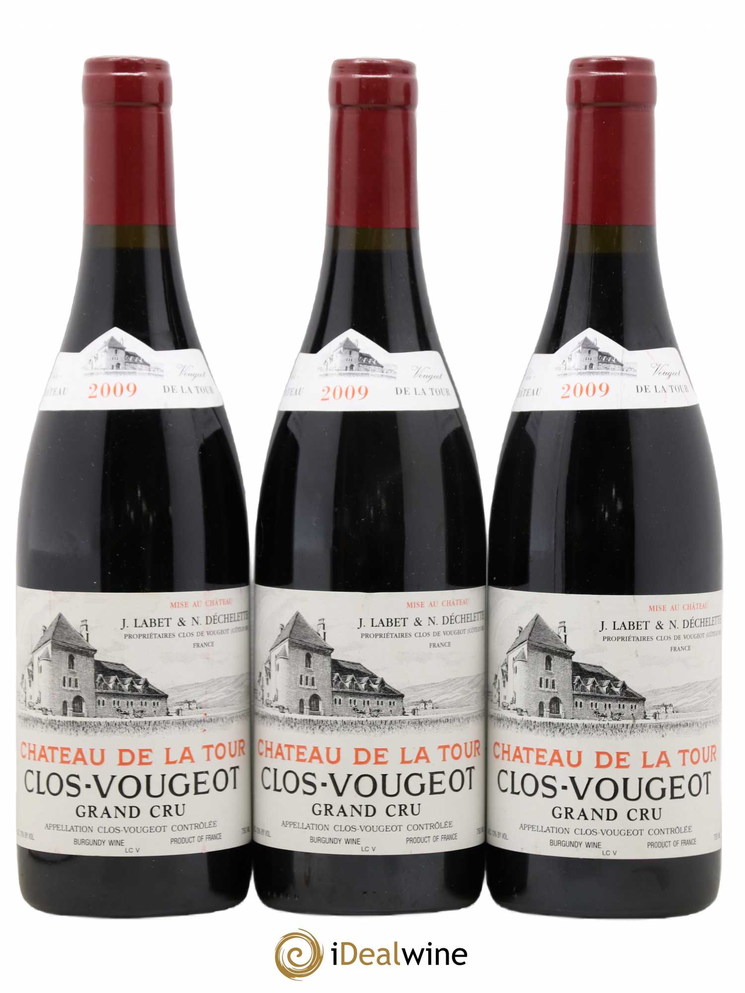 Clos de Vougeot Grand Cru Château de La Tour 2009 - Lot de 3 bouteilles - 0
